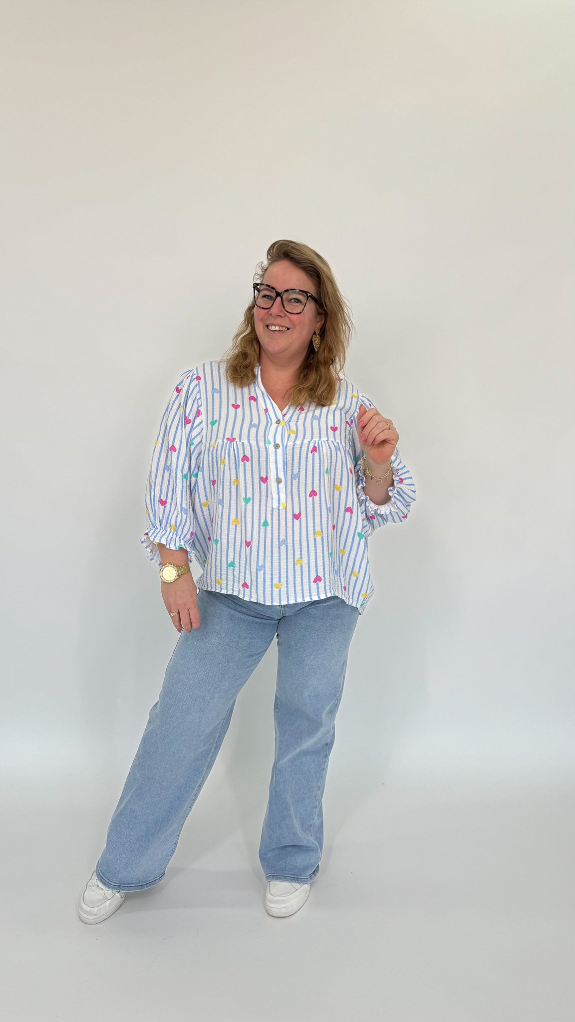 KATOENEN VLINDERMOUW TOP - 1961