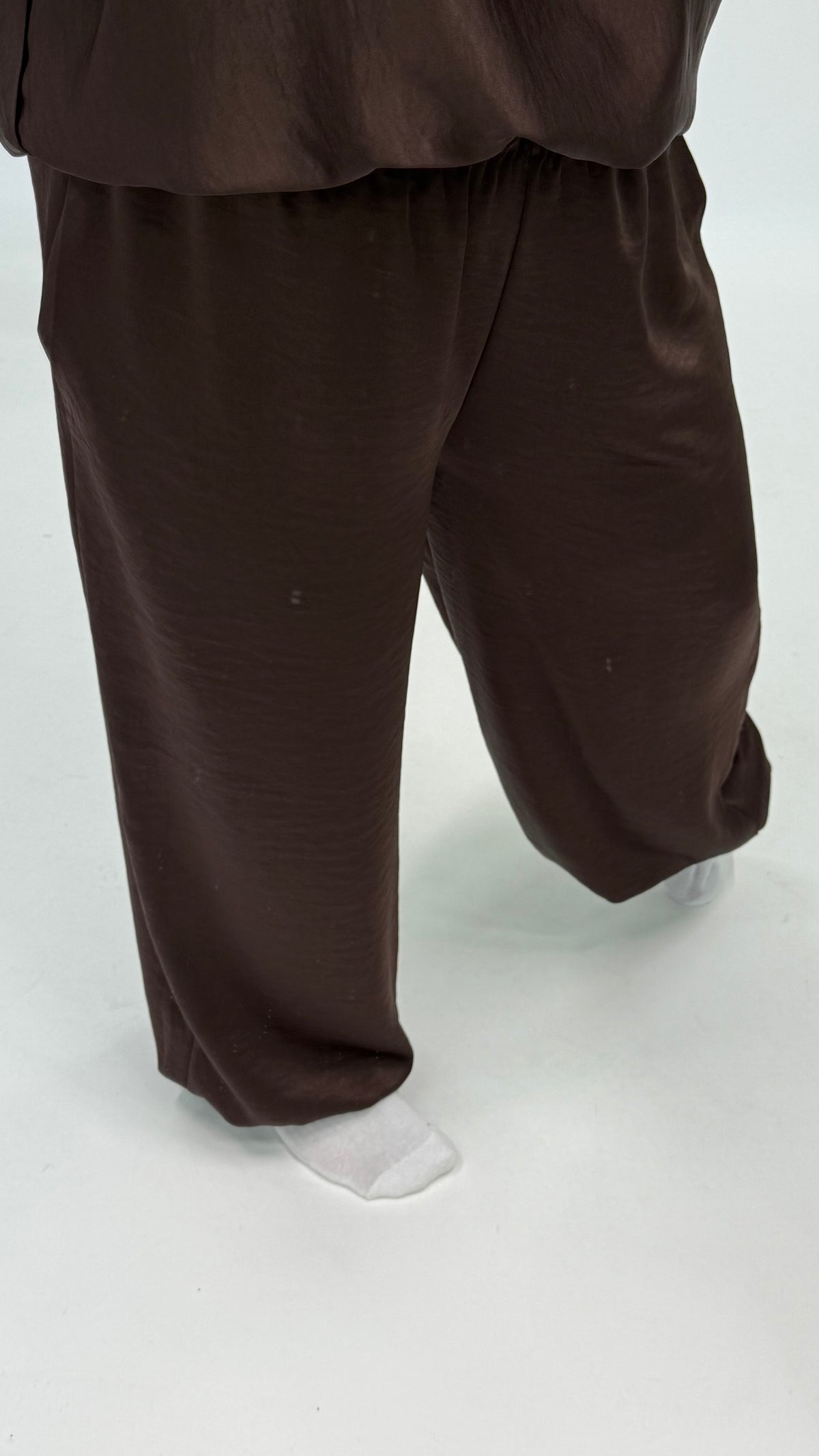 SILK LOOK BROEK ESPRESSO