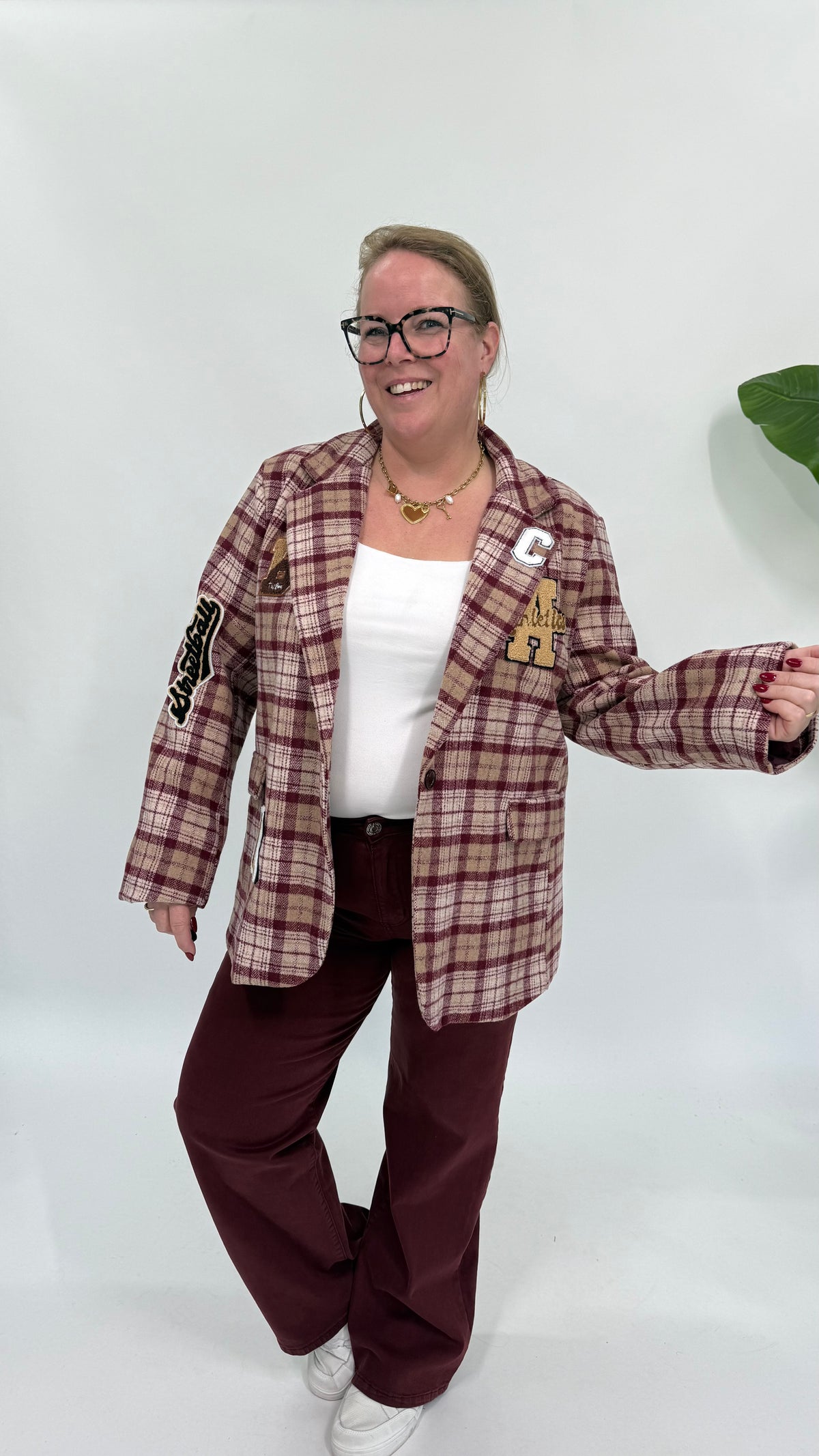RUIT BLAZER/JAS BURGUNDY