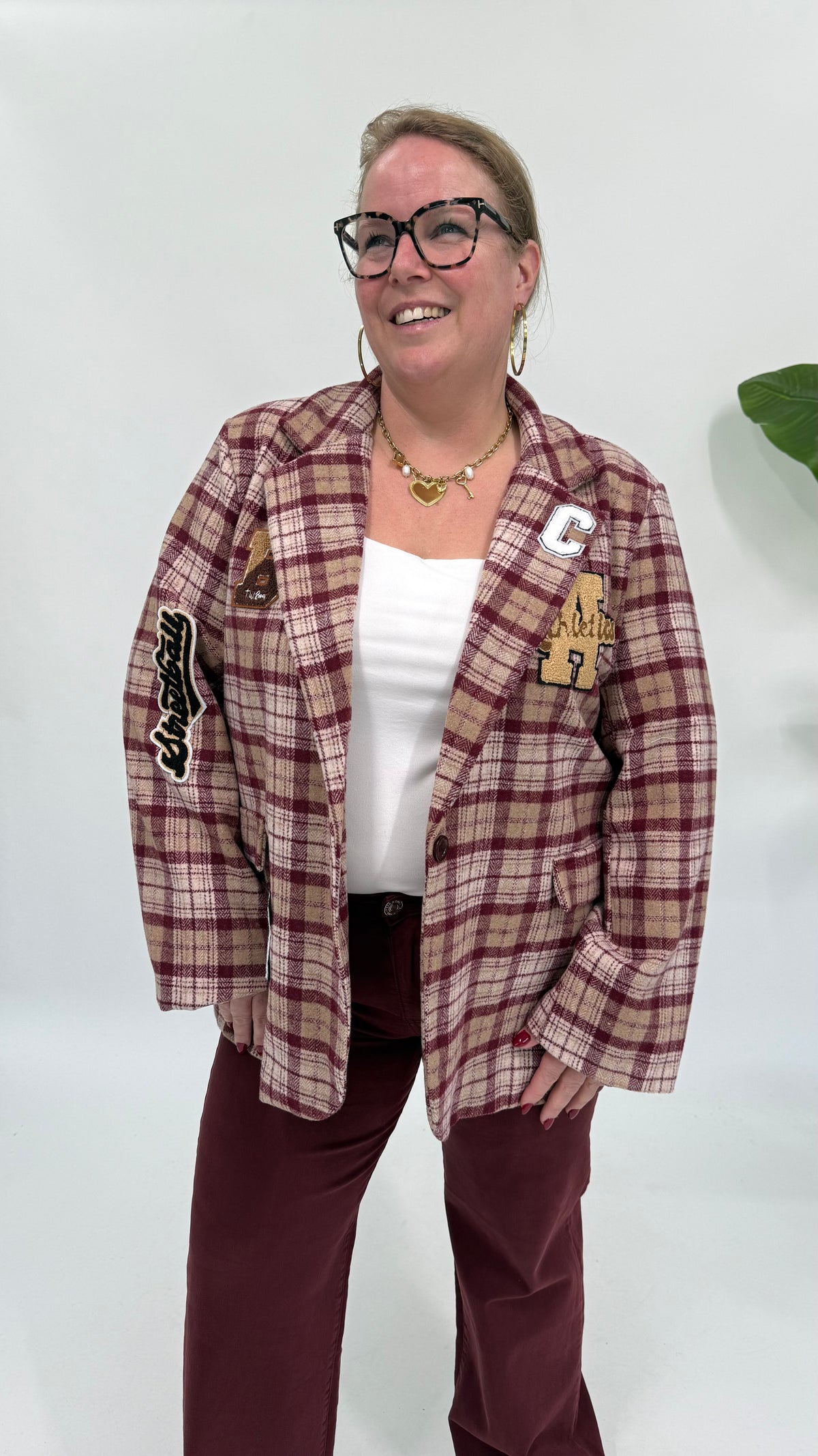 RUIT BLAZER/JAS BURGUNDY