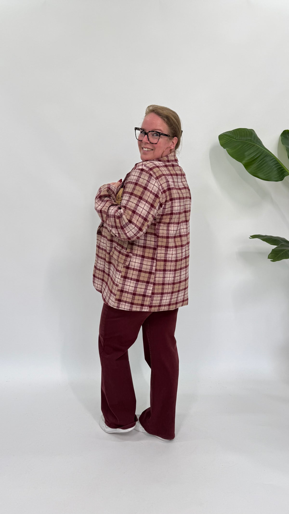 RUIT BLAZER/JAS BURGUNDY