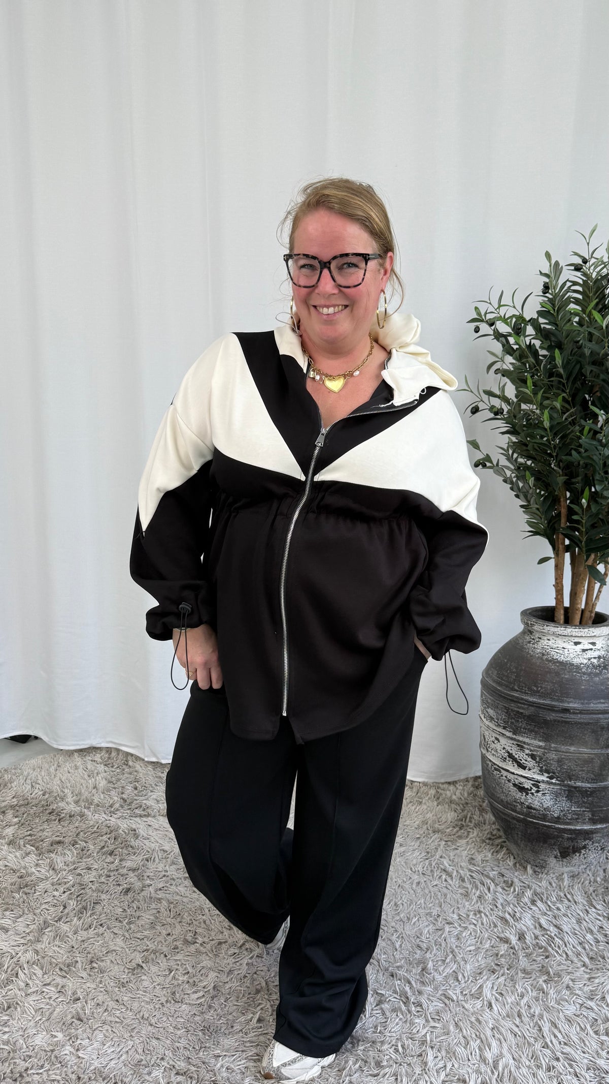 JOGGER JAS/TUNIEK ZWART