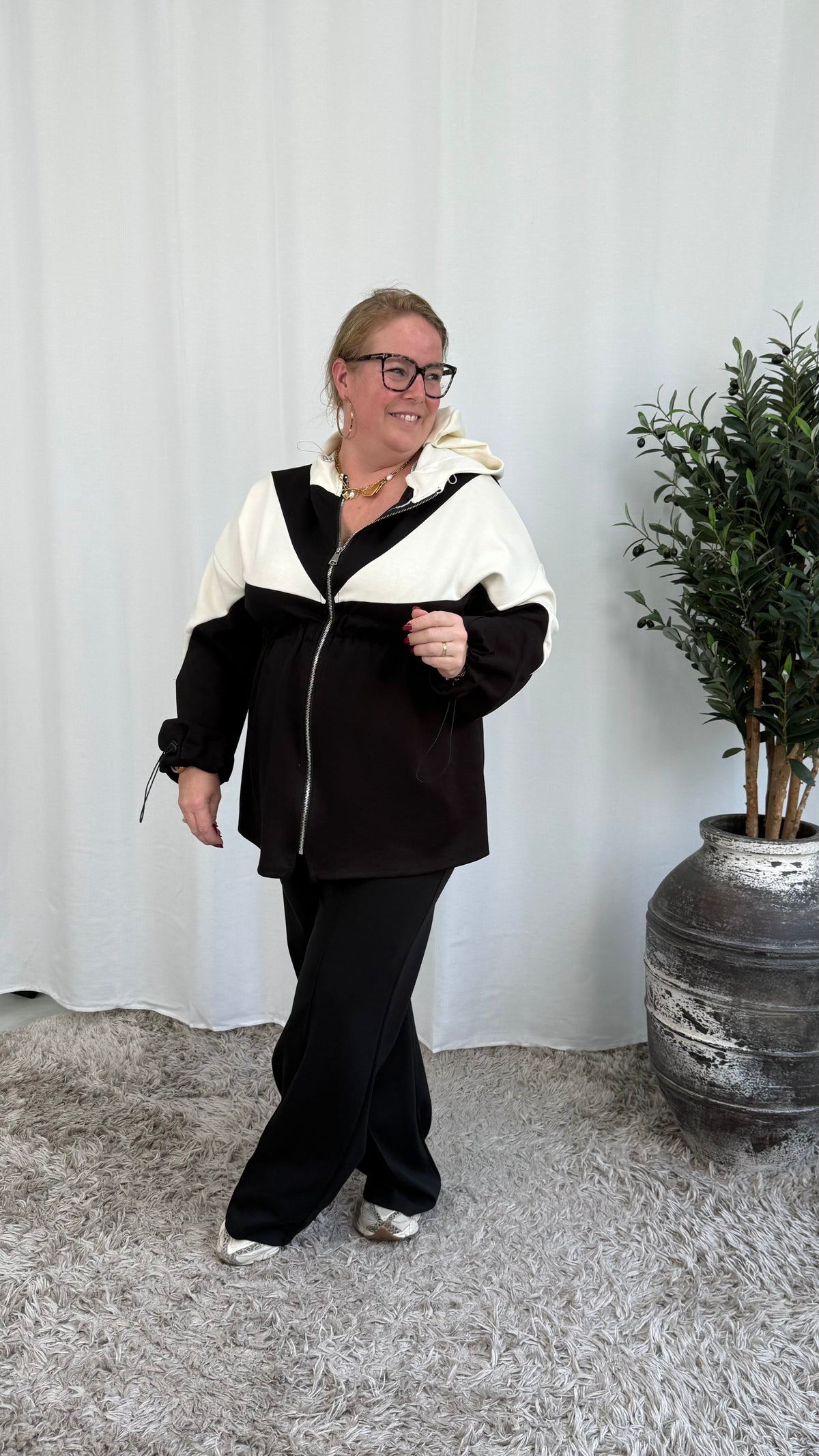 JOGGER JAS/TUNIEK ZWART
