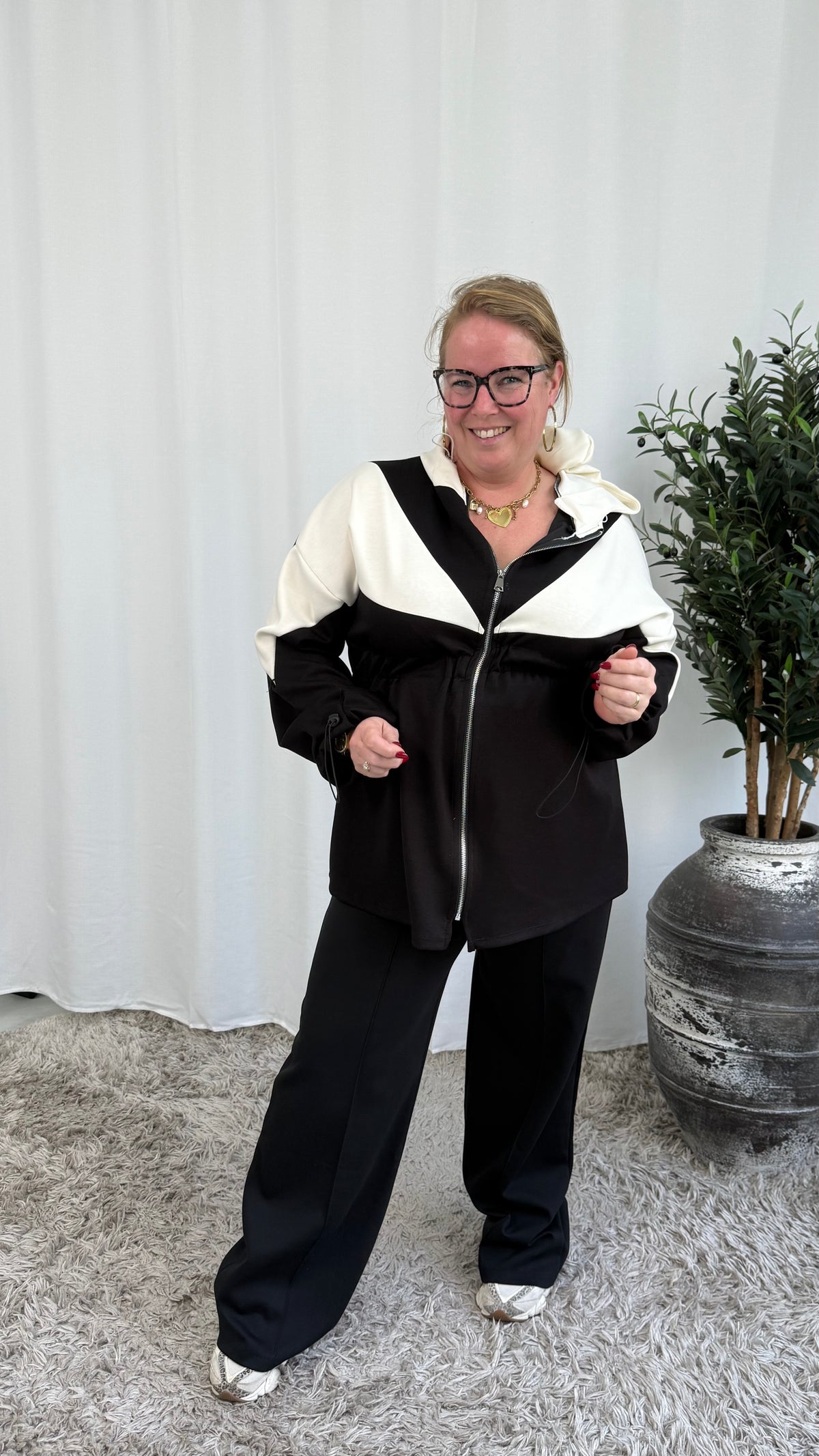 JOGGER JAS/TUNIEK ZWART