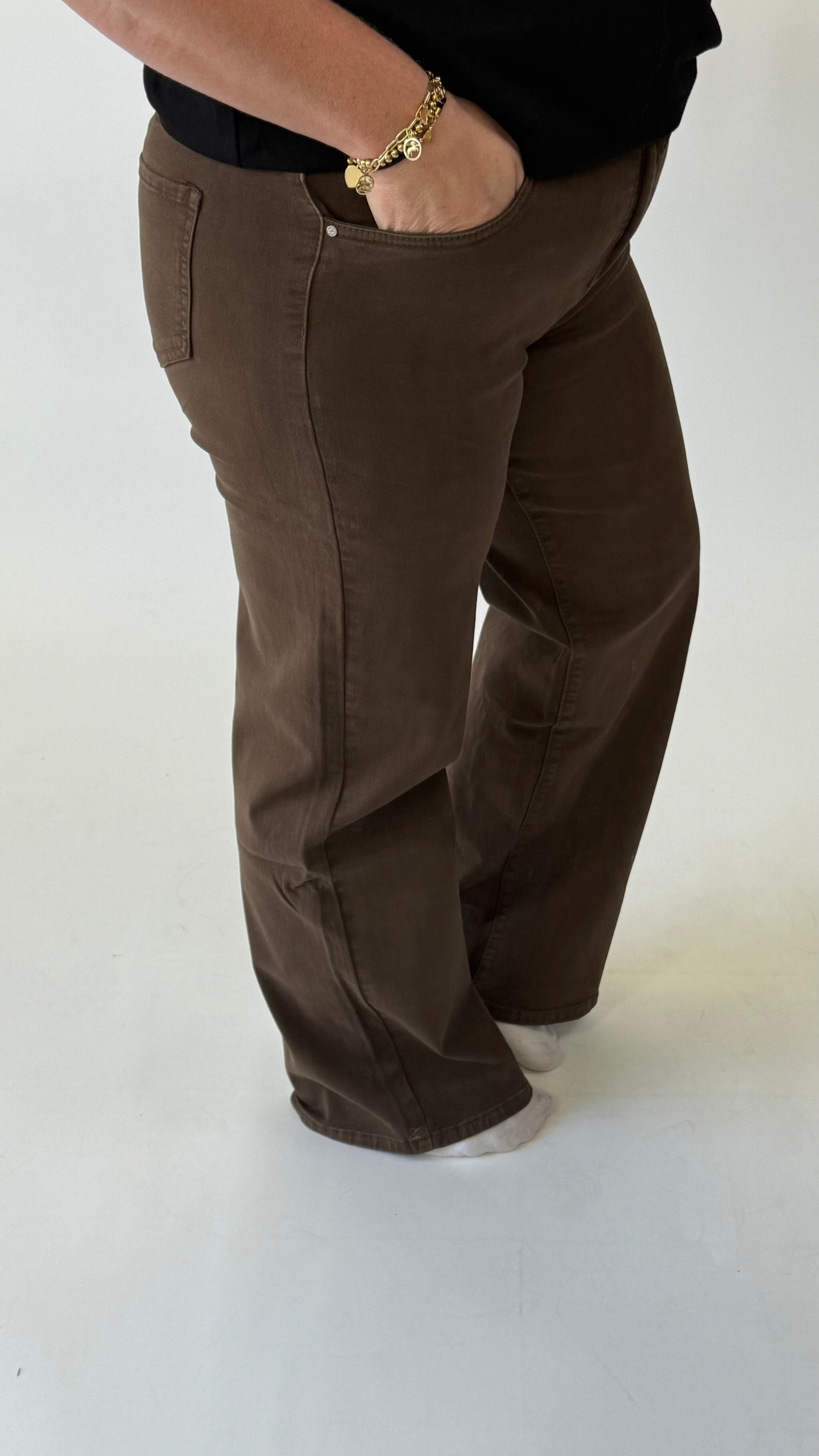 MOM WIDE LEG JEANS MERK GOODIES DJ2456 (40 bis 48) - GRAU