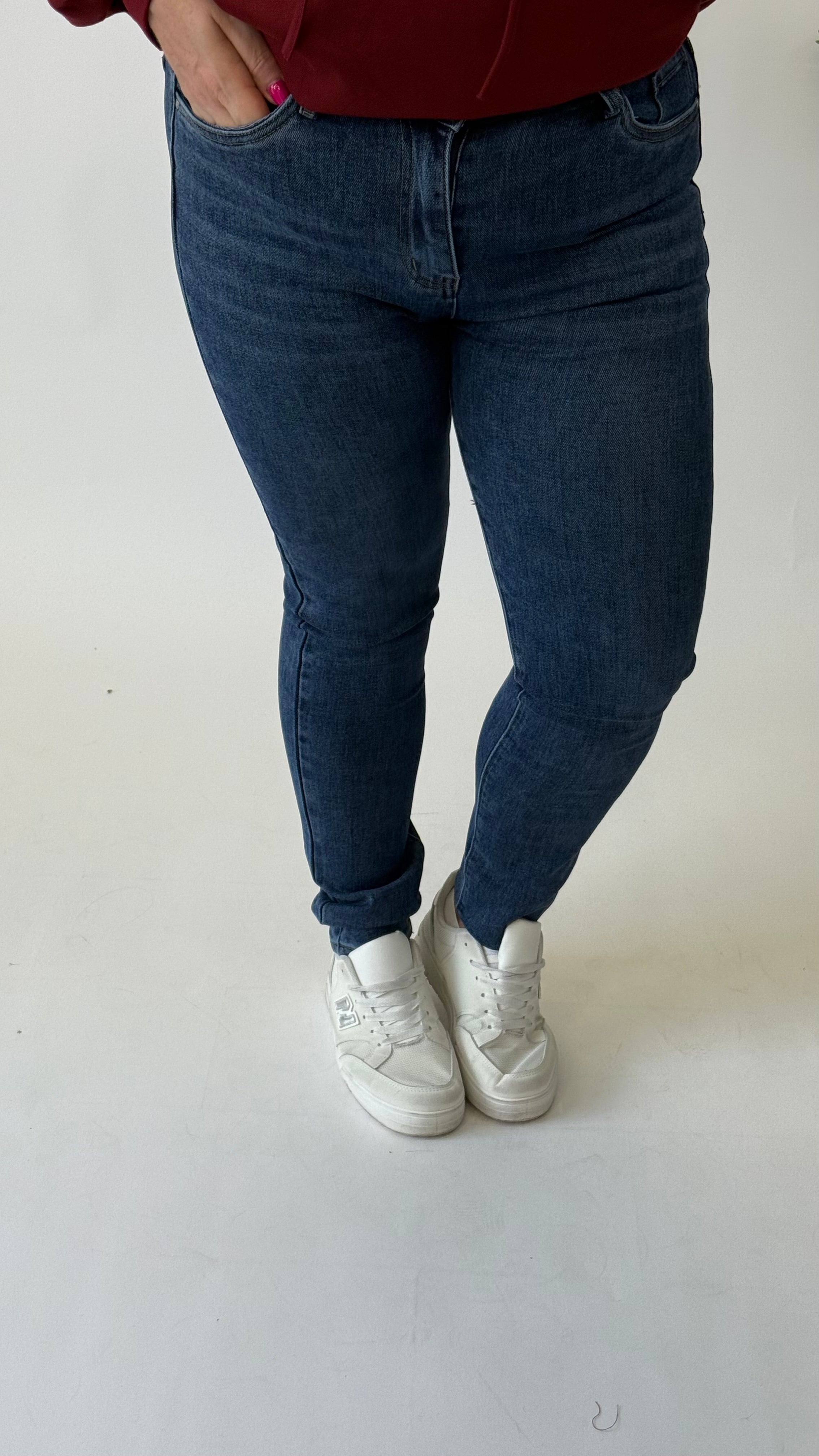 MOM WIDE LEG JEANS MERK GOODIES DJ2456 (40 bis 48) - GRAU