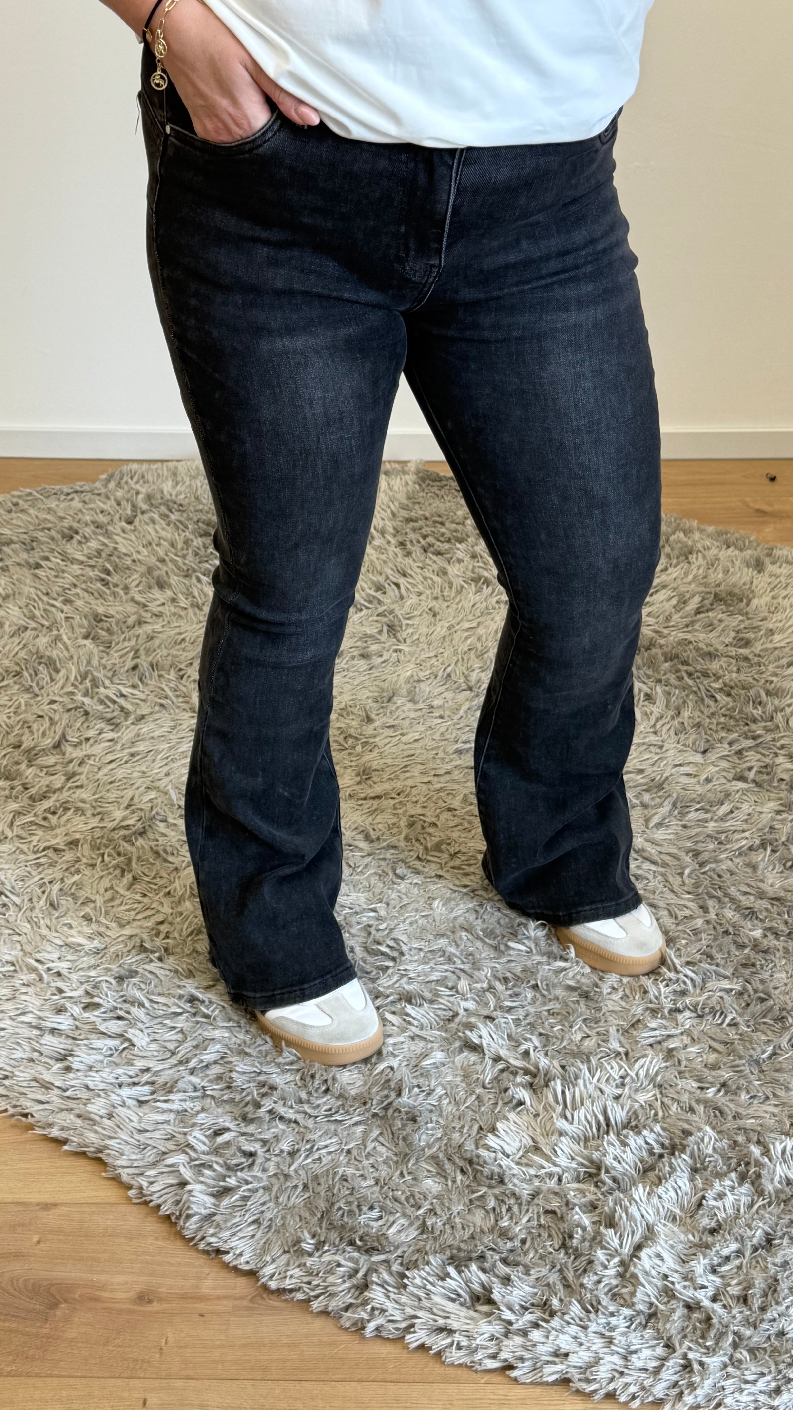 MOM WIDE LEG JEANS MERK GOODIES DJ2456 (40 bis 48) - GRAU