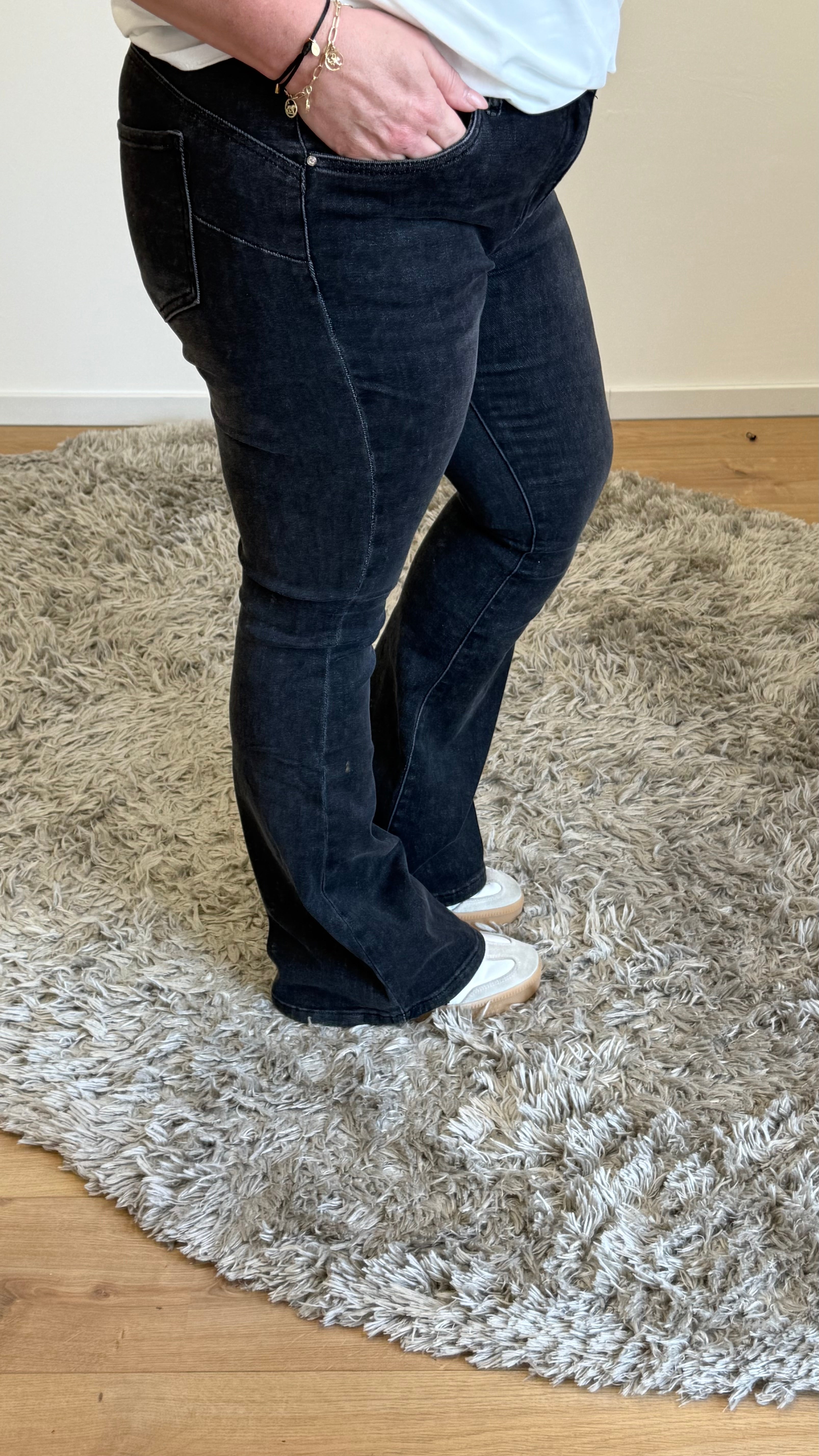 MOM WIDE LEG JEANS MERK GOODIES DJ2456 (40 bis 48) - GRAU