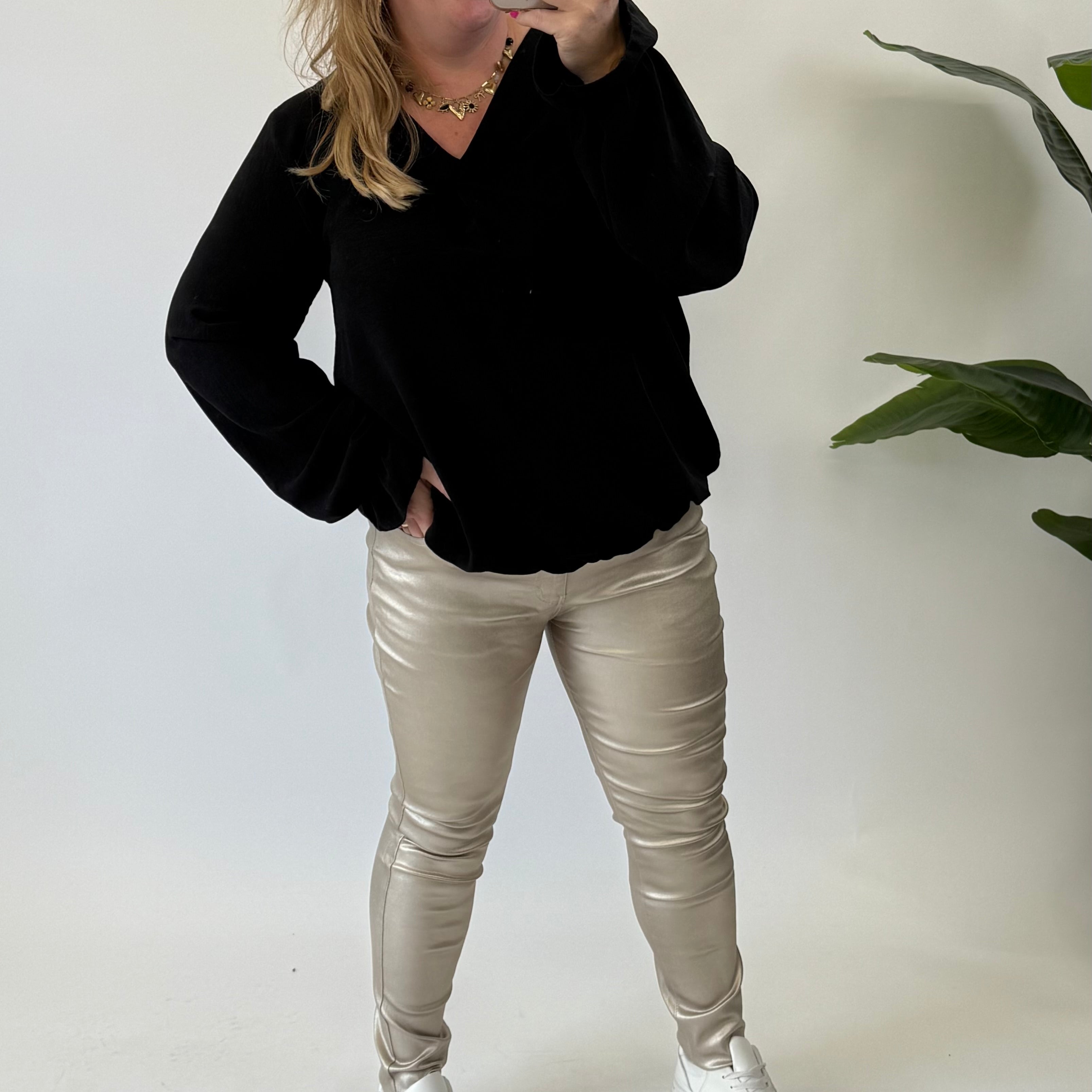 MOM WIDE LEG JEANS MERK GOODIES DJ2456 (40 bis 48) - GRAU