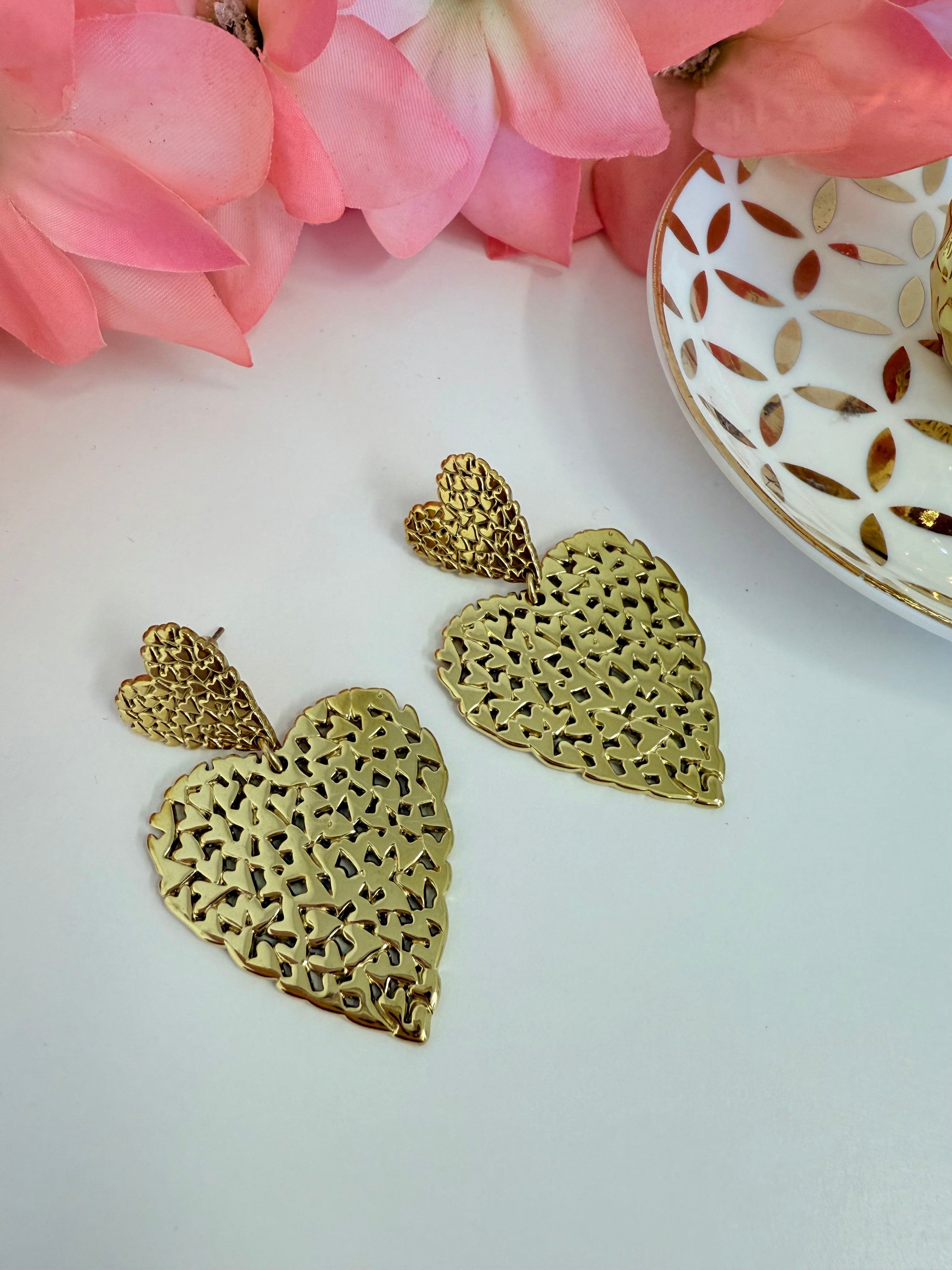 OVAALE STEINOHRRINGE - 2 KLAR