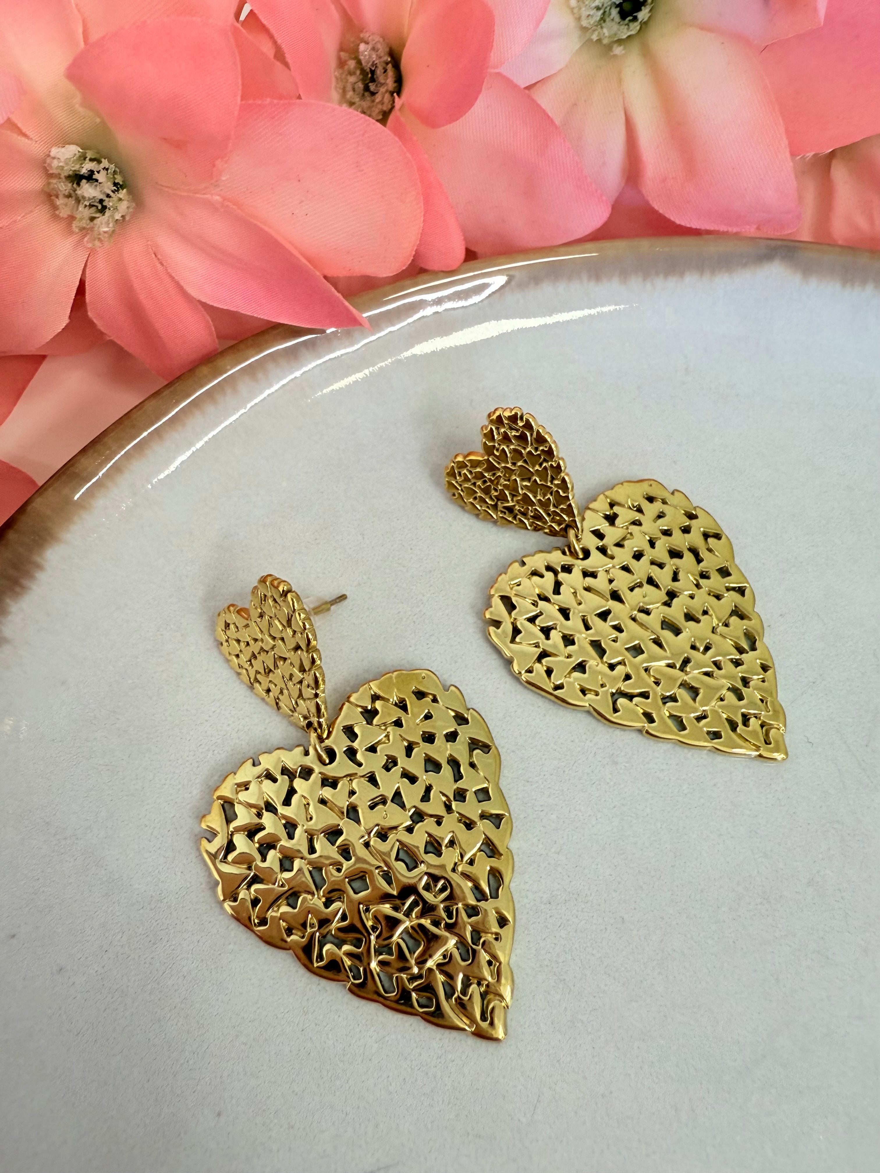 OVAALE STEINOHRRINGE - 2 KLAR