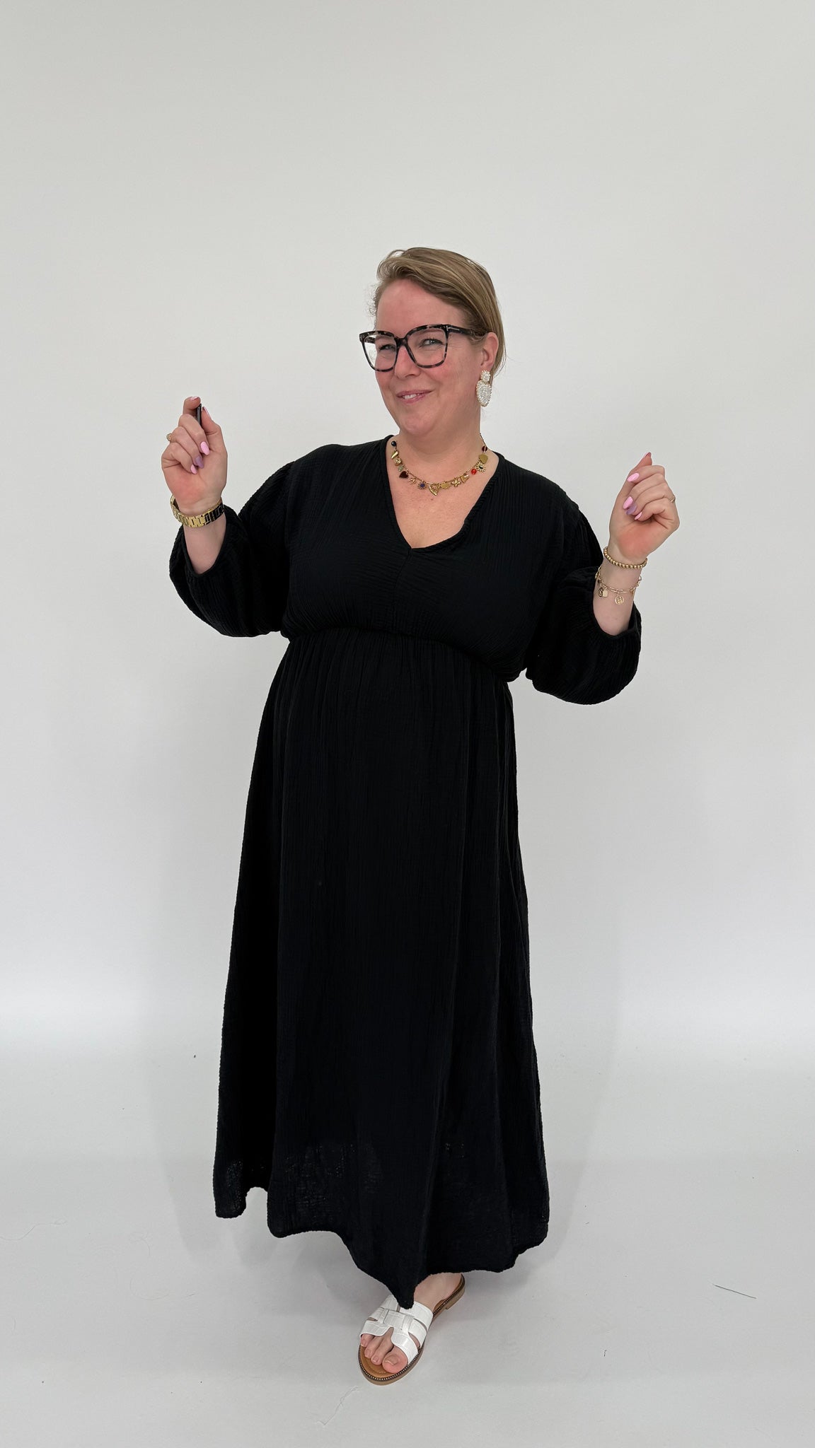 KATOENEN MAXI JURK - 1987