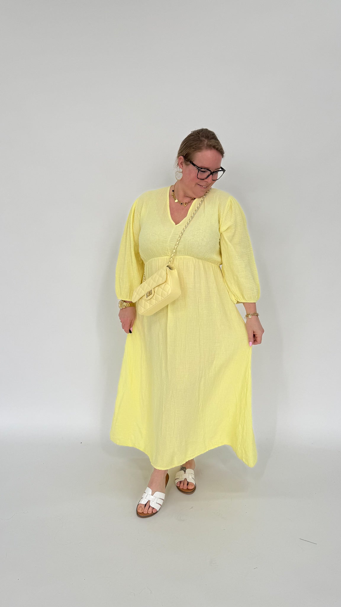 KATOENEN MAXI JURK - 1987