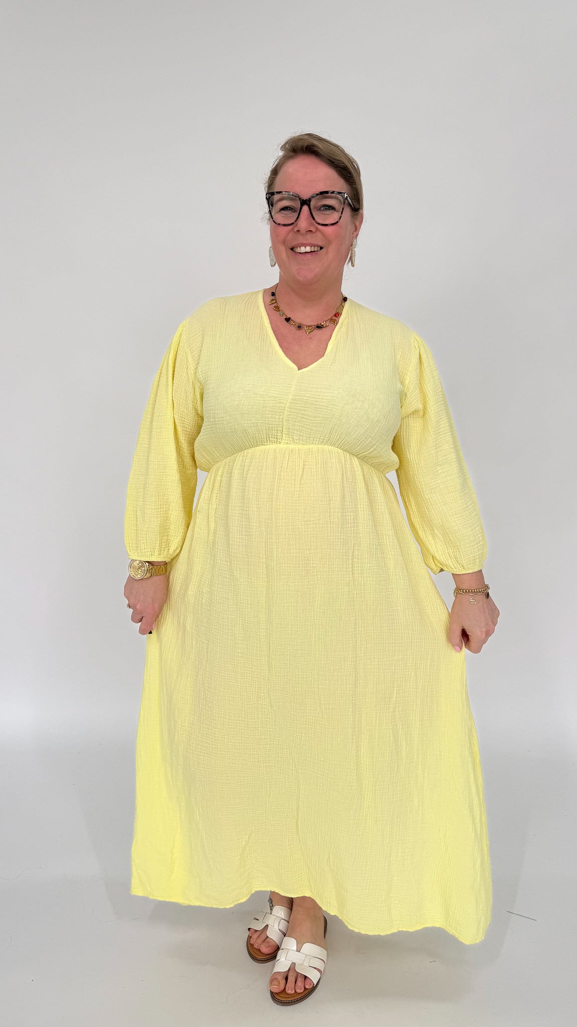 KATOENEN MAXI JURK - 1987