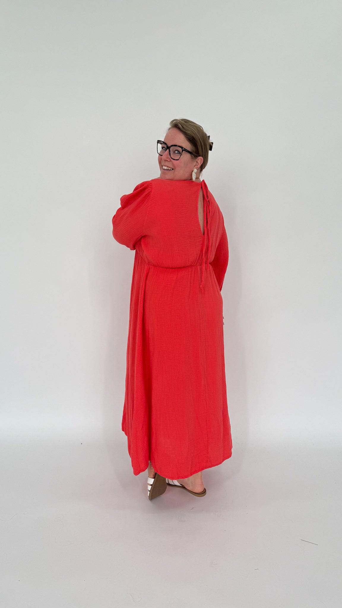 KATOENEN MAXI JURK - 1987