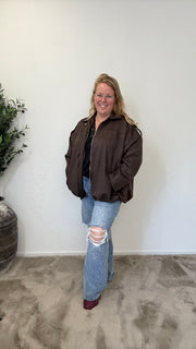 BO DENIM WESTE (38 BIS 50) - SCHWARZ