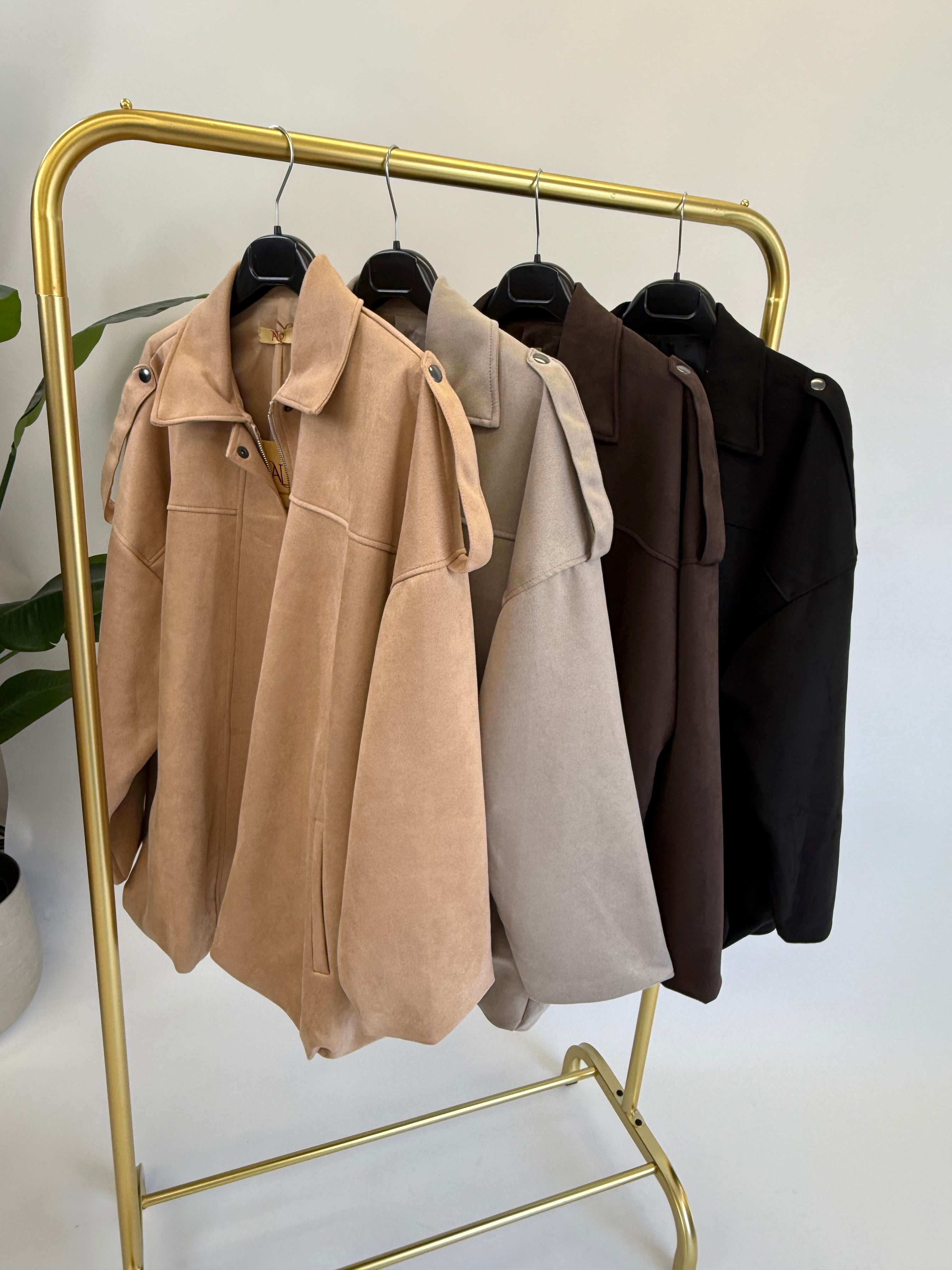 BO DENIM WESTE (38 BIS 50) - SCHWARZ