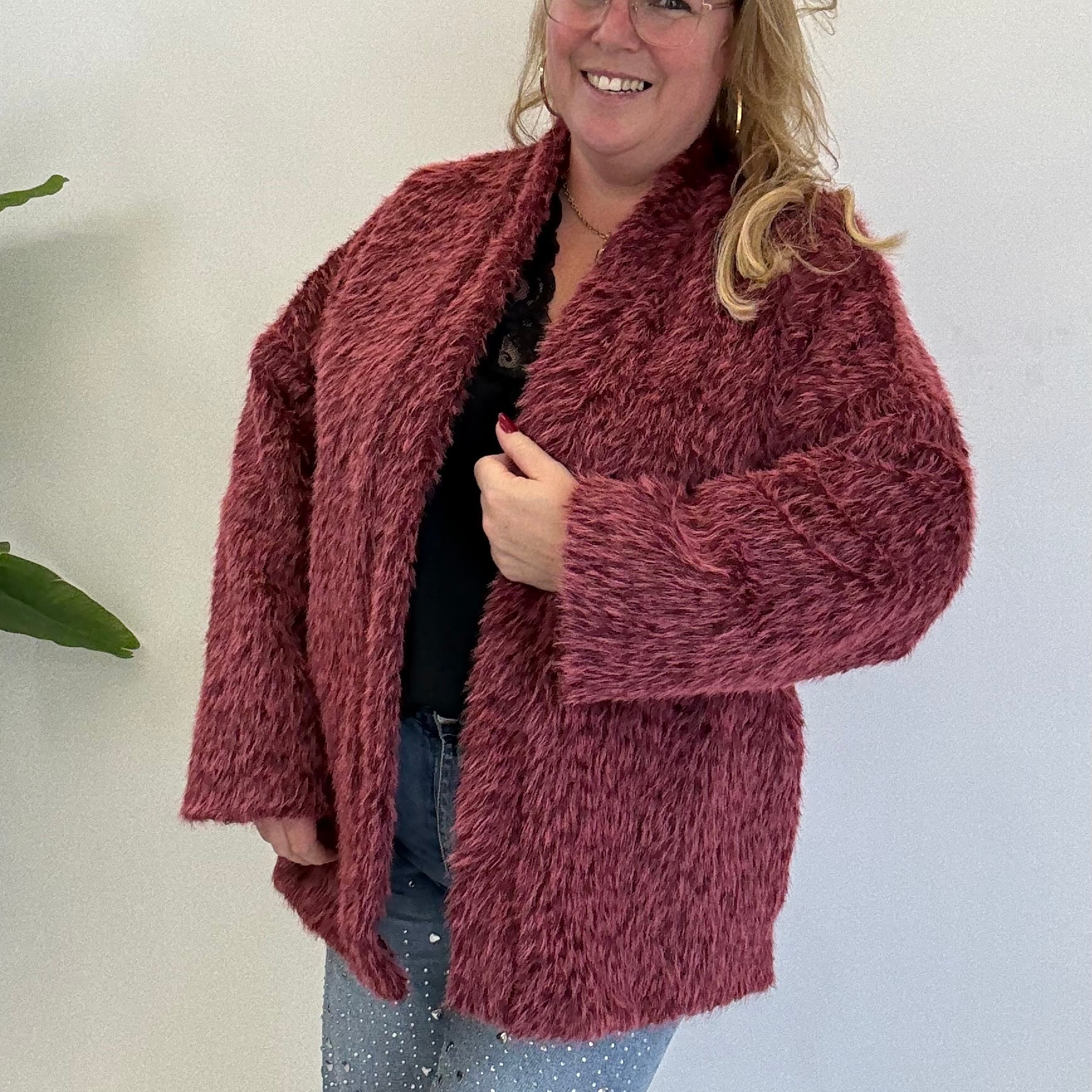 BO DENIM WESTE (38 BIS 50) - SCHWARZ