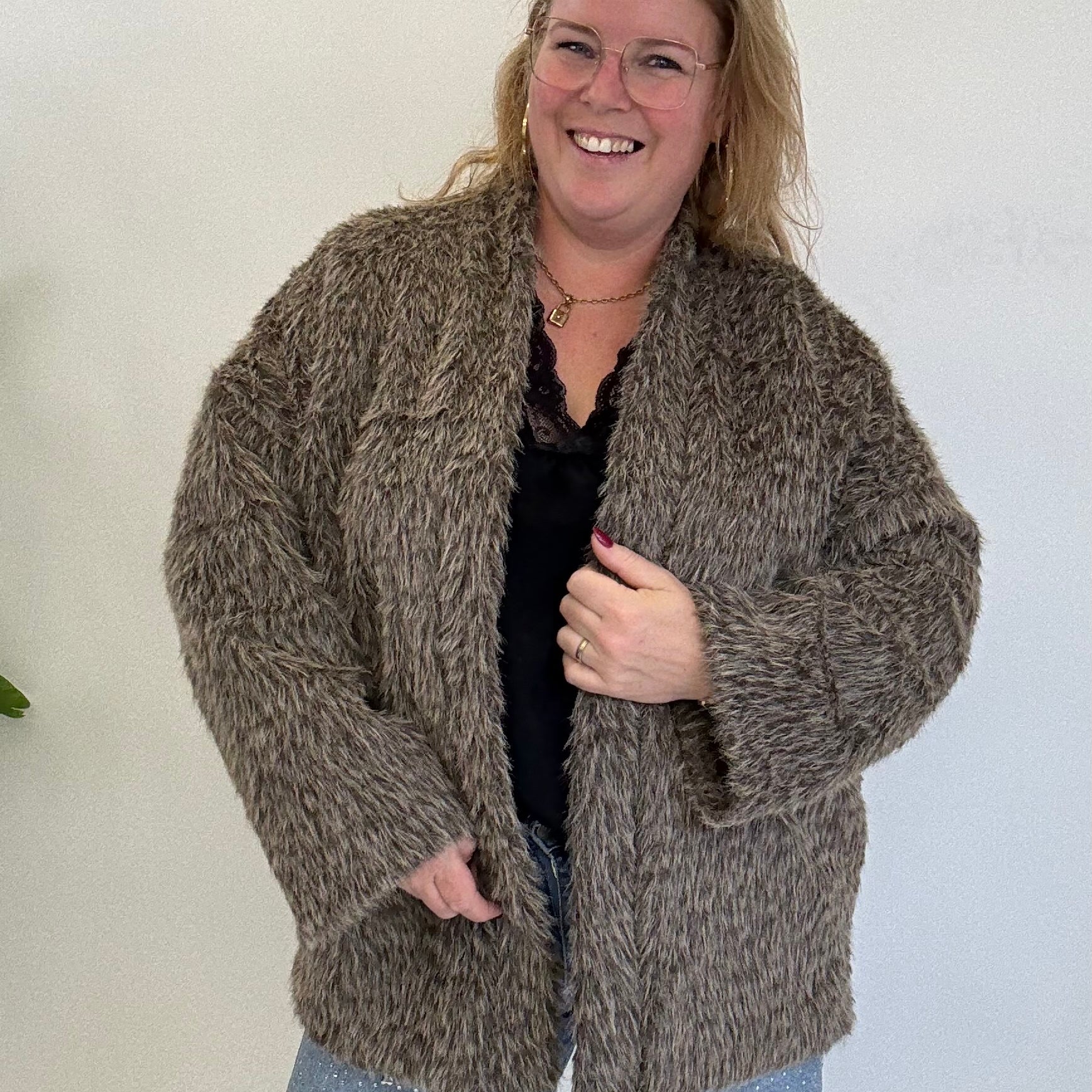 BO DENIM WESTE (38 BIS 50) - SCHWARZ