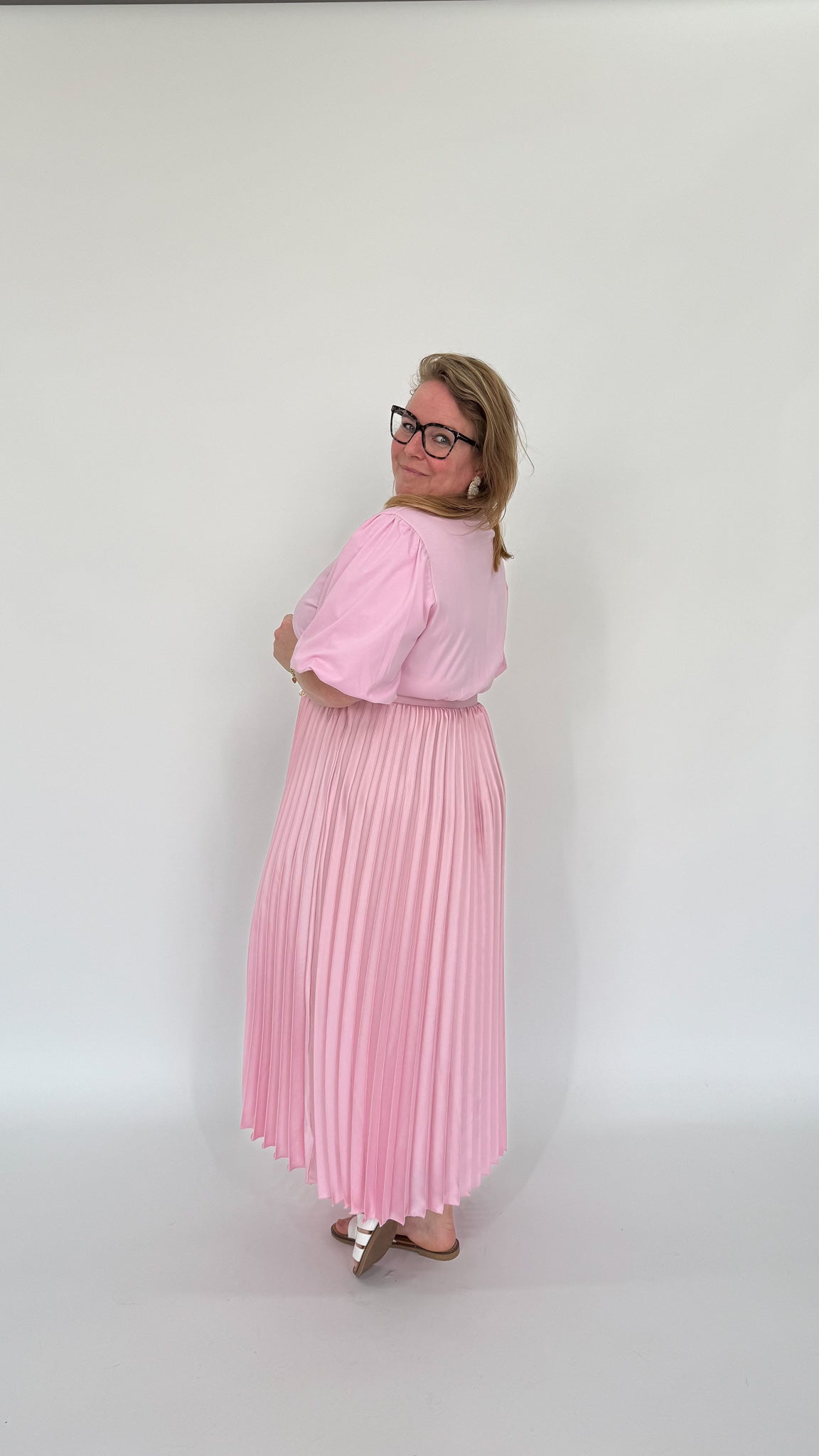 PLISSE SHIRT JURK - 1982