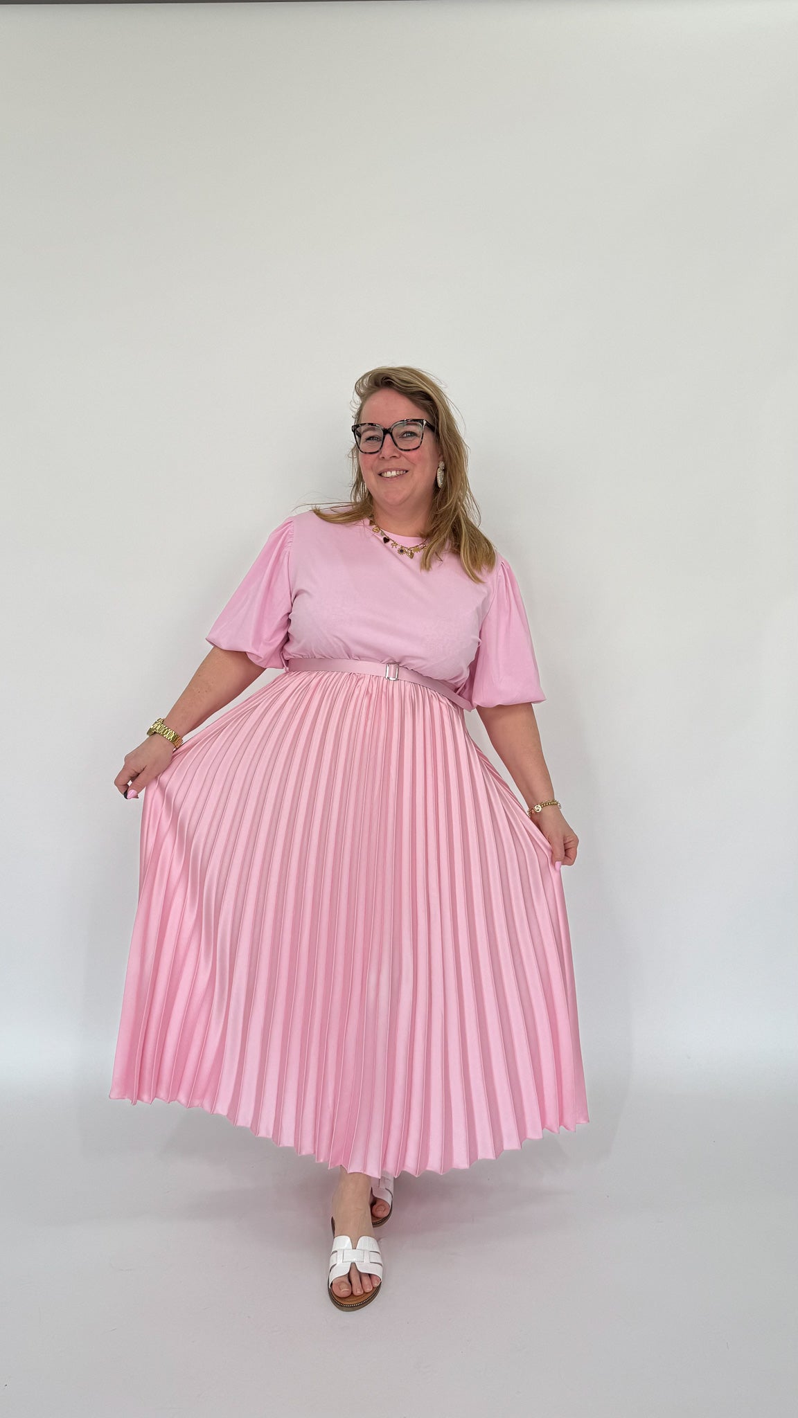 PLISSE SHIRT JURK - 1982