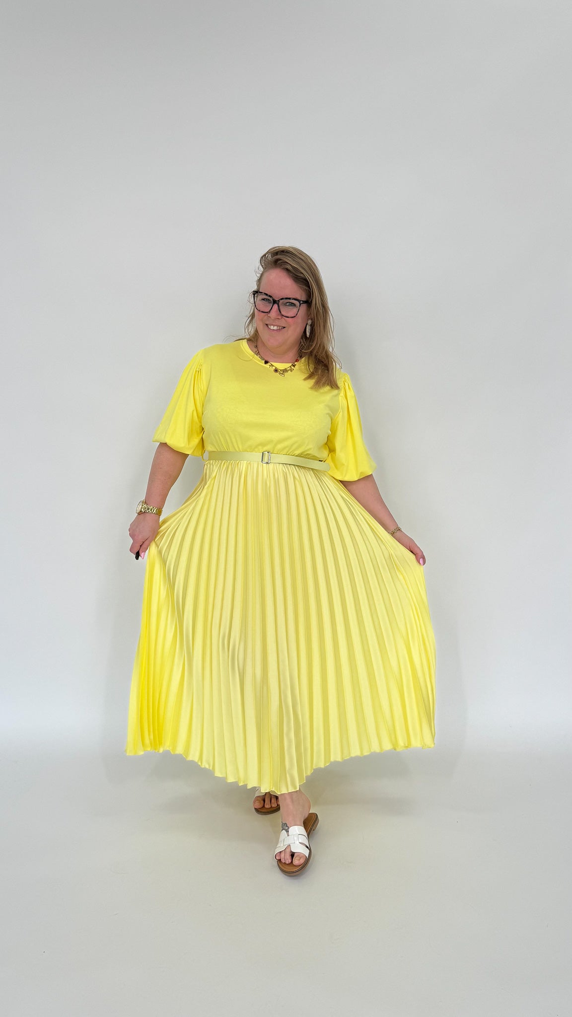 PLISSE SHIRT JURK - 1982