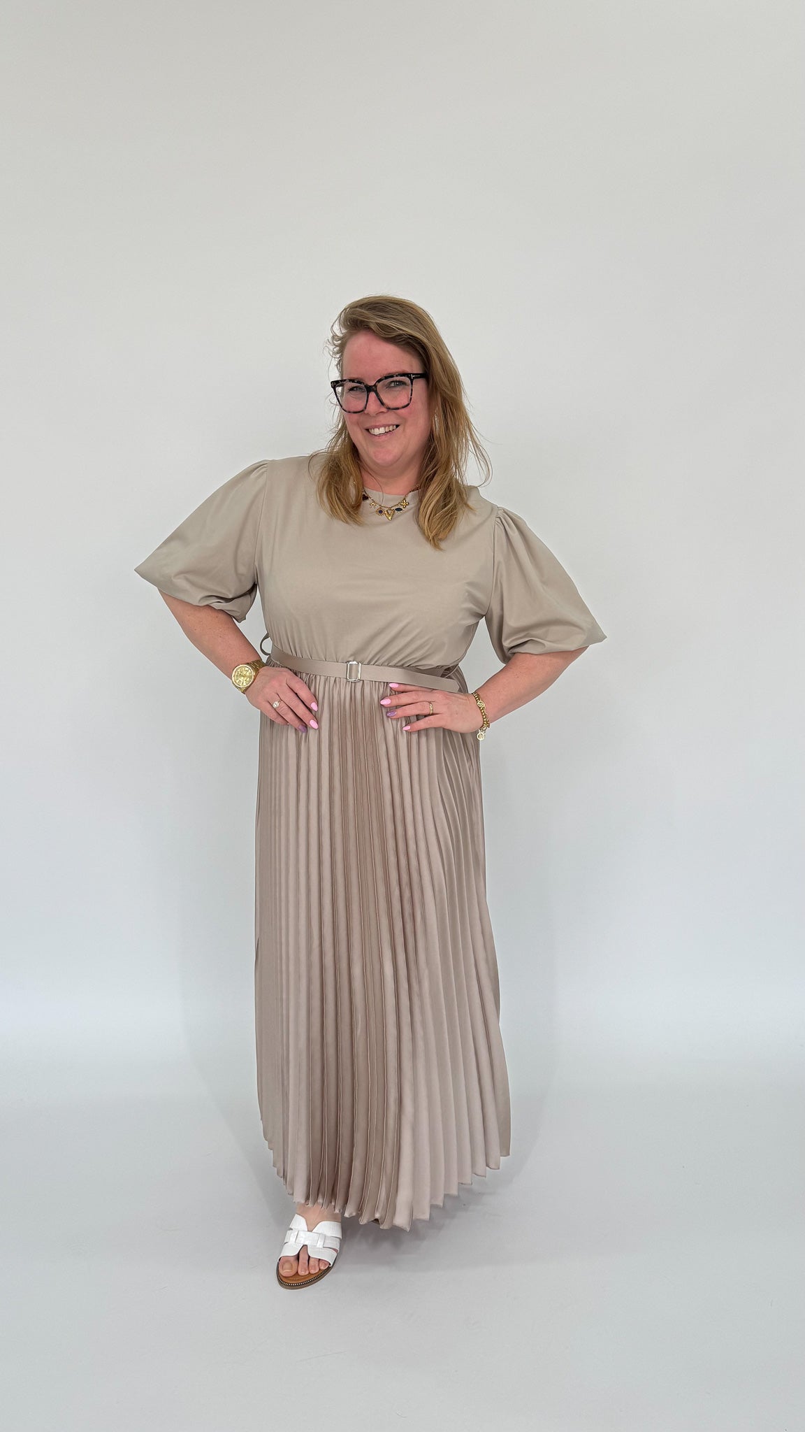 PLISSE SHIRT JURK - 1982