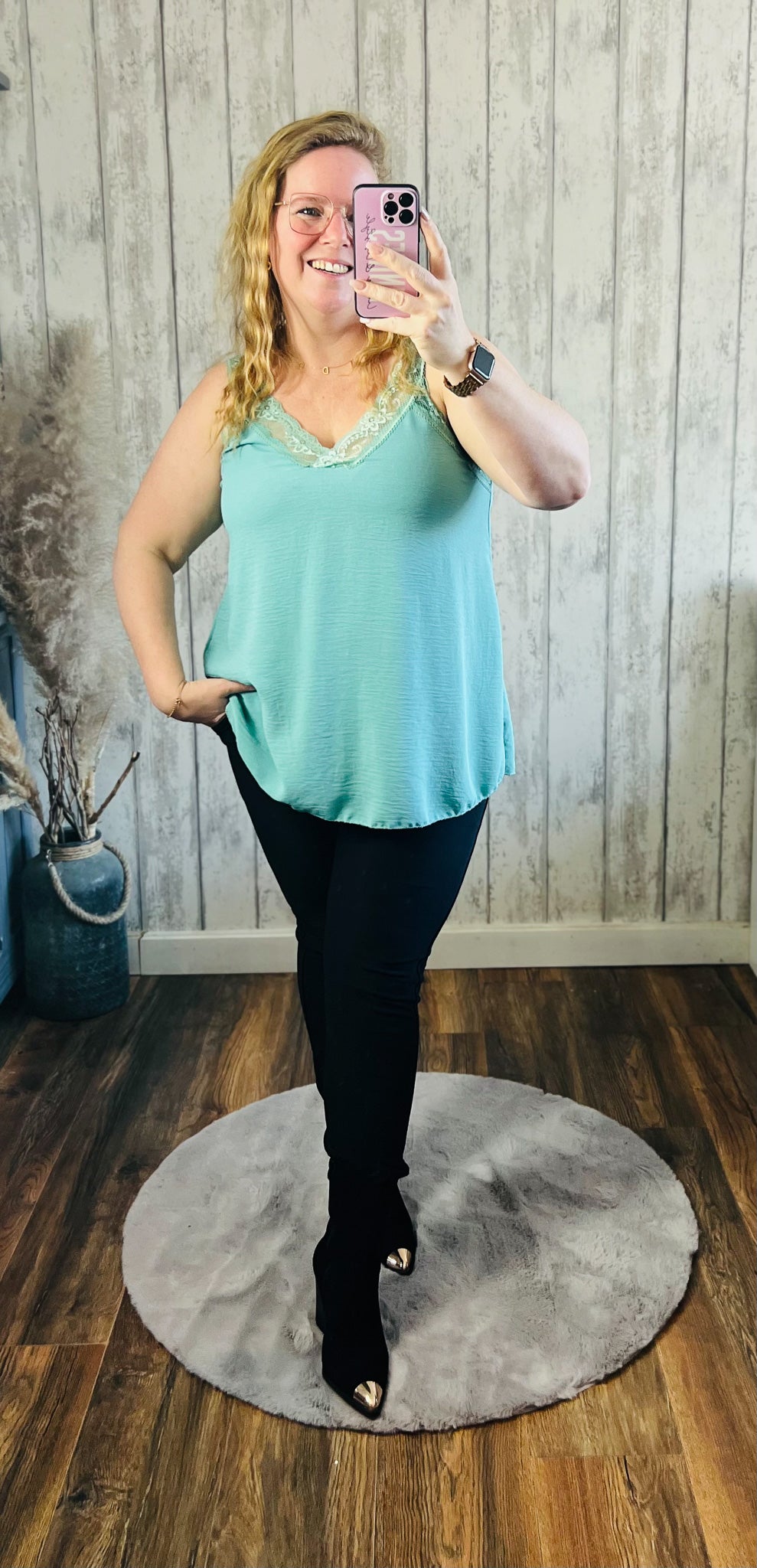 ESSIE TOP MIT SPITZE - 1288