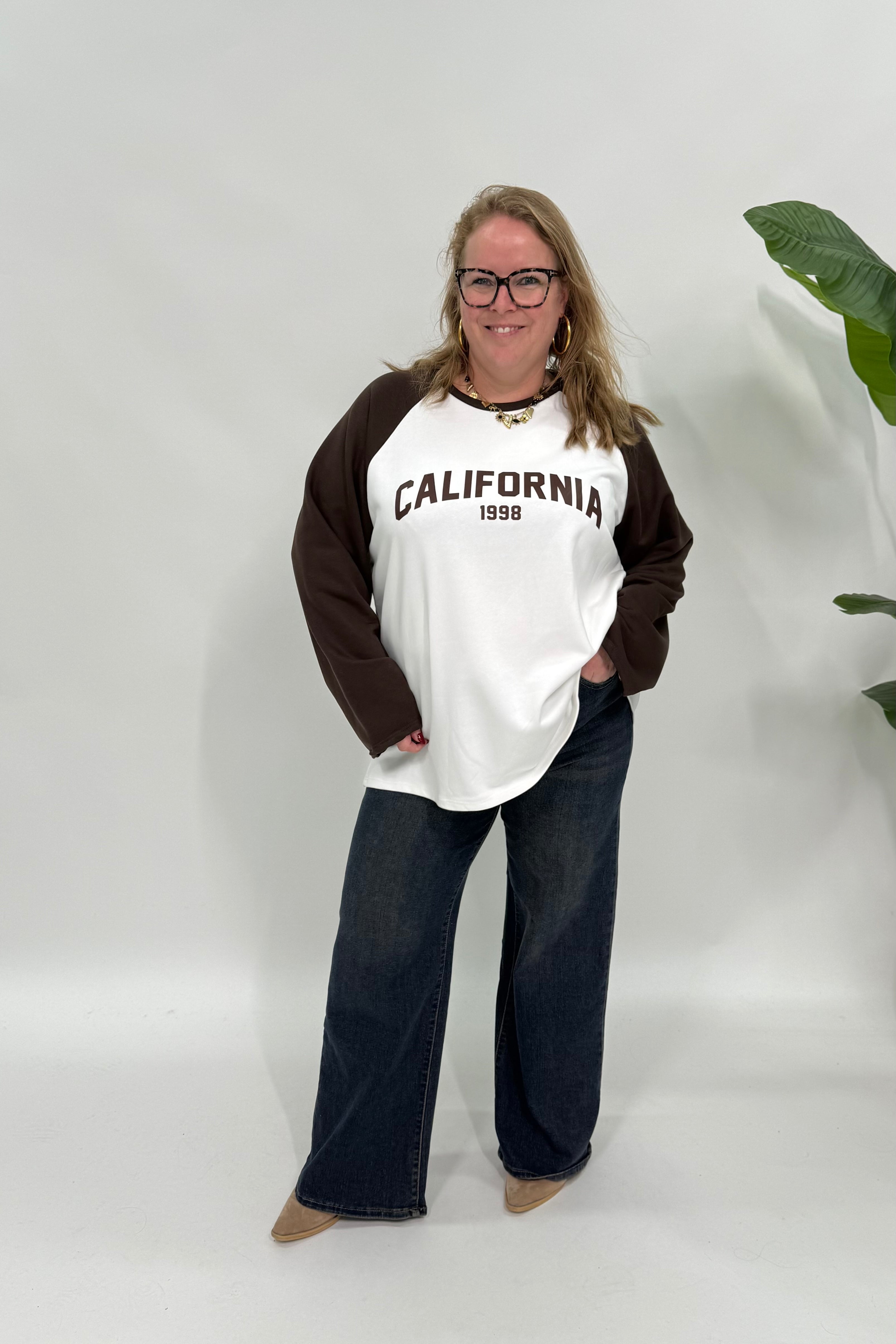 CALIFORNIA BASEBALL SWEATER ESPRESSO