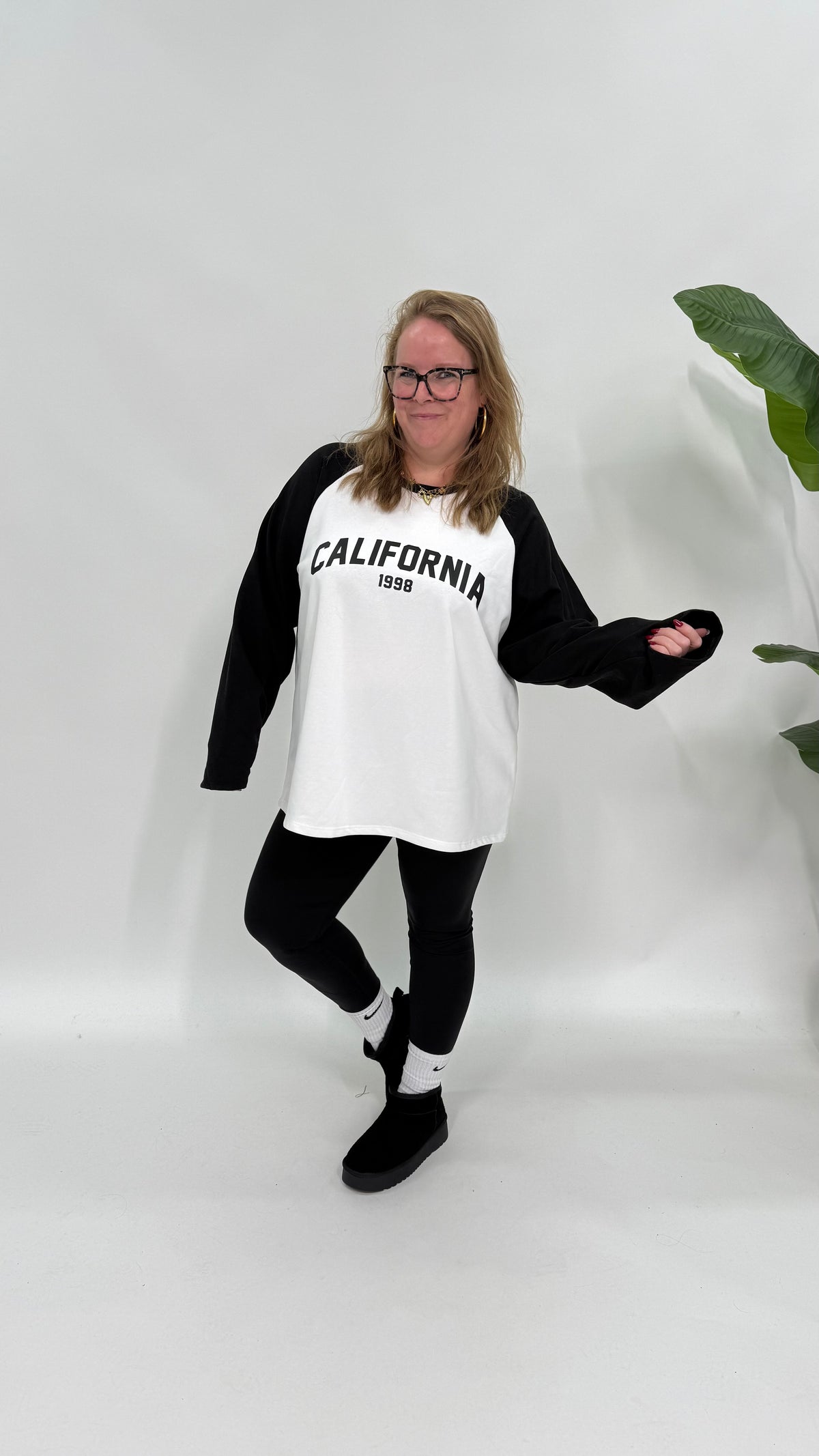 CALIFORNIA BASEBALL SWEATER ZWART