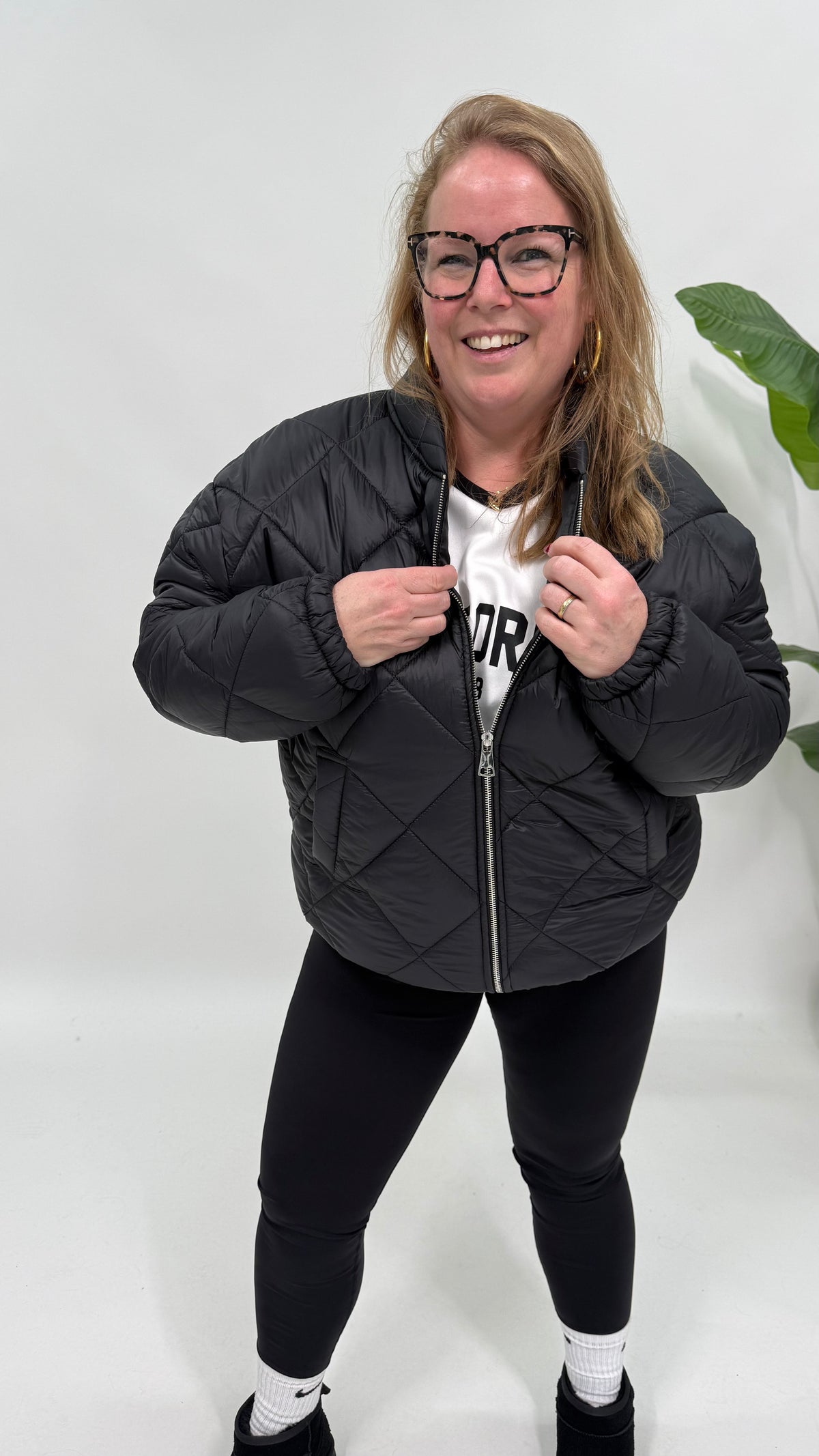 PUFFER JAS ZWART