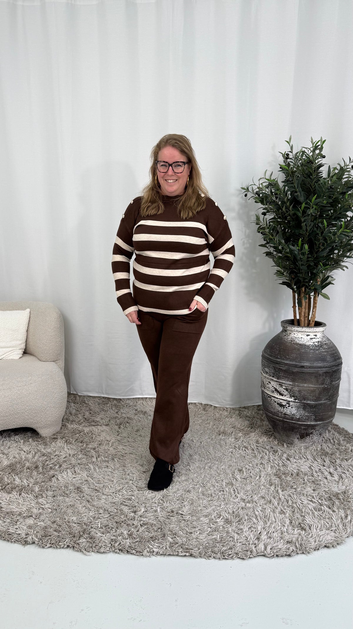 STREEP & KNOOP COMFY SET CHOCO