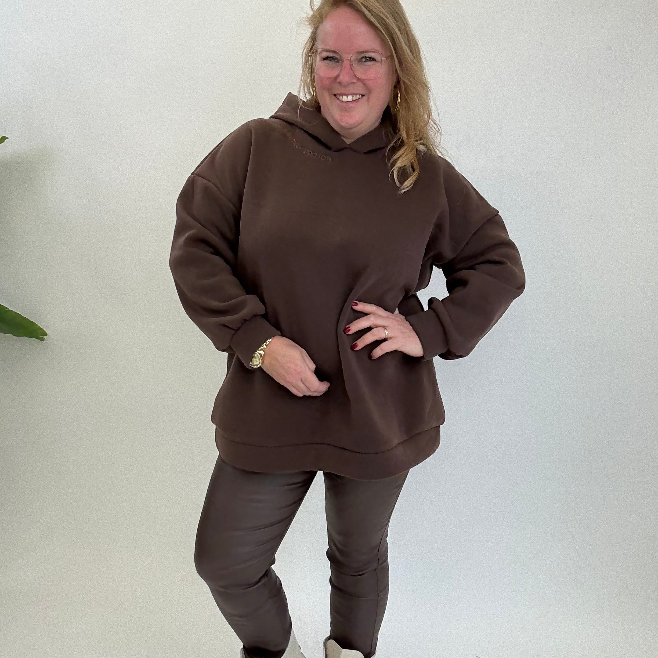 MOM WIDE LEG JEANS MERK GOODIES DJ2456 (40 bis 48) - GRAU