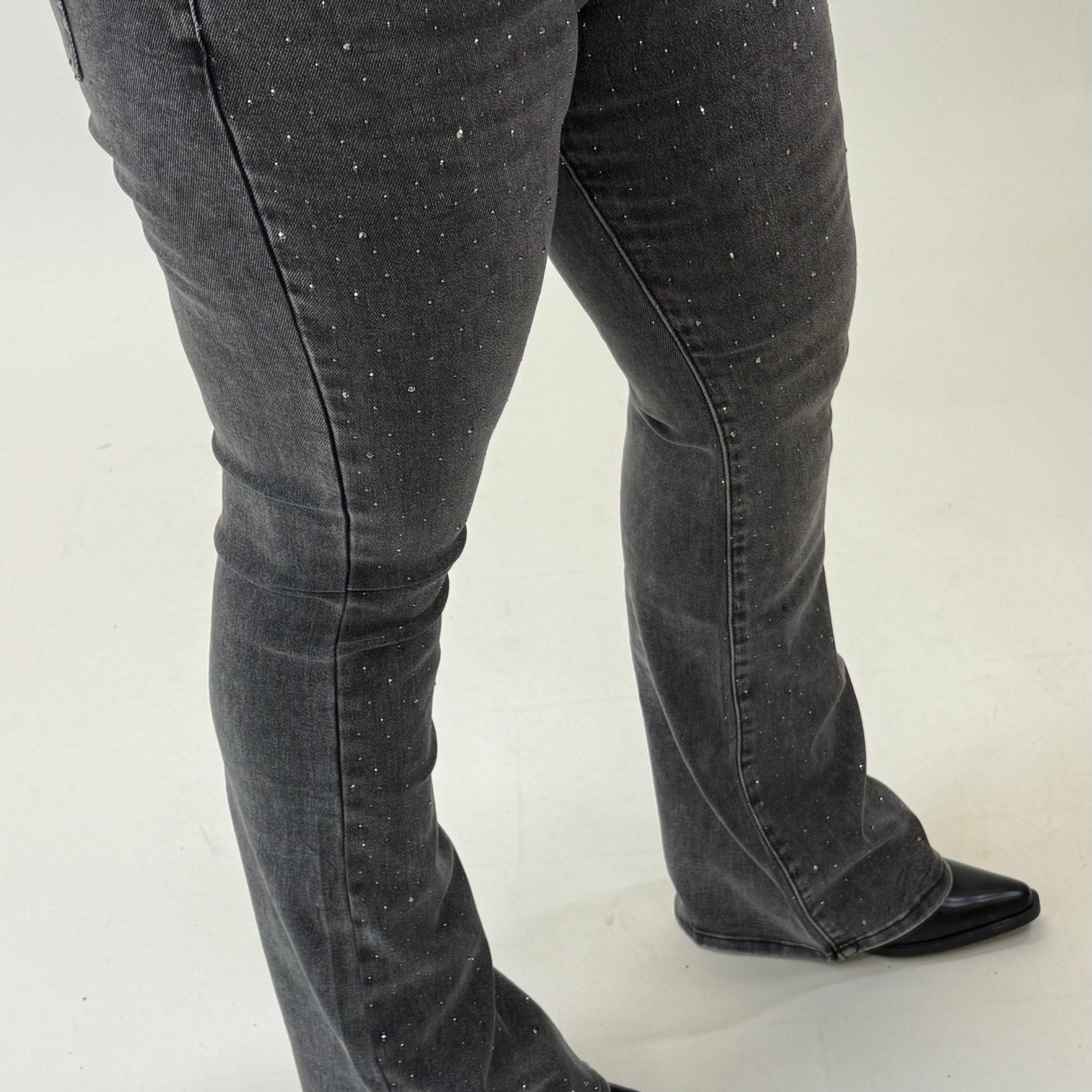 MOM WIDE LEG JEANS MERK GOODIES DJ2456 (40 bis 48) - GRAU