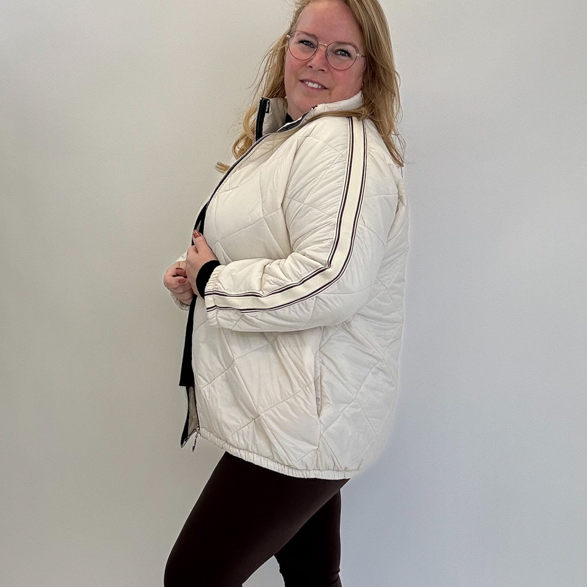 BO DENIM WESTE (38 BIS 50) - SCHWARZ