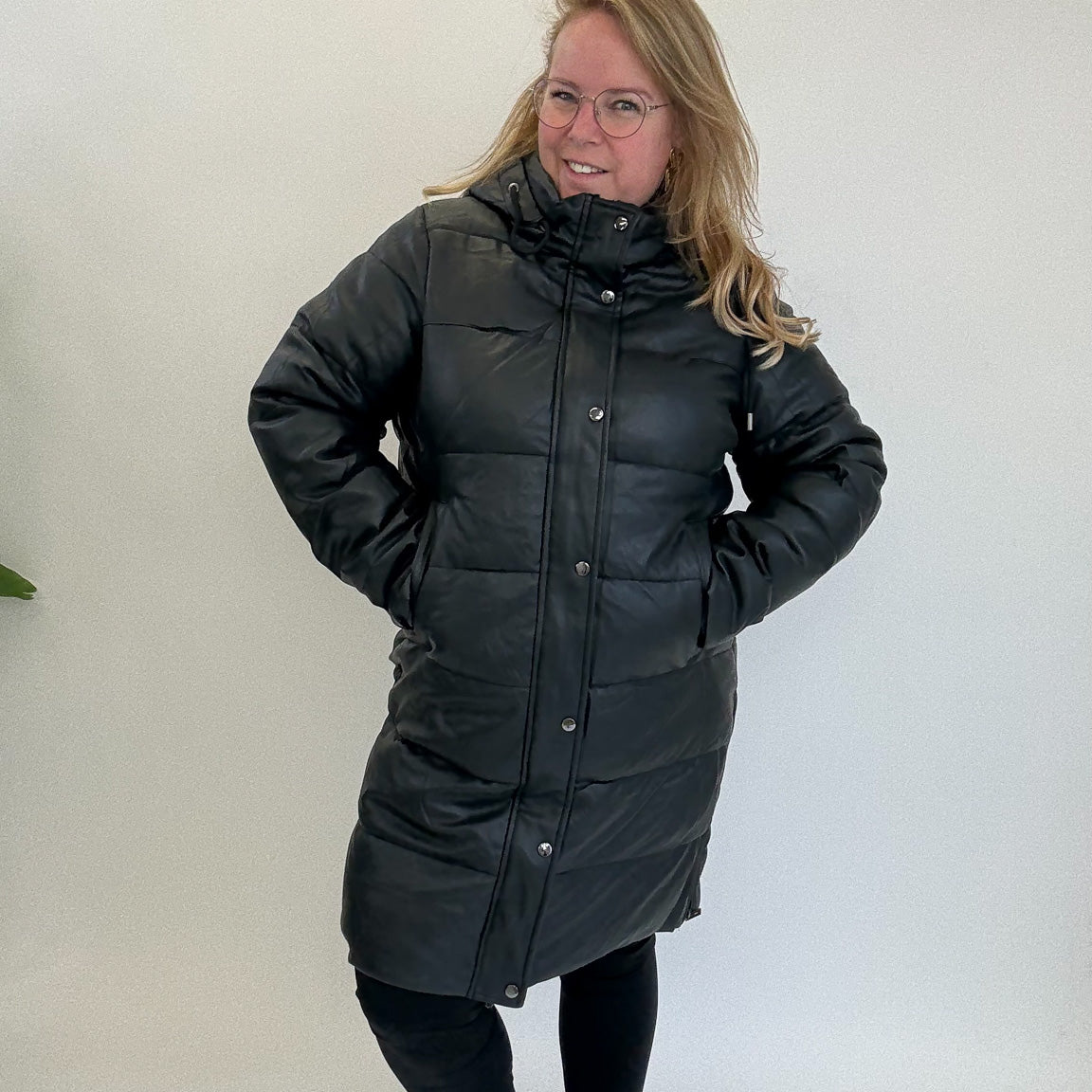 BO DENIM WESTE (38 BIS 50) - SCHWARZ