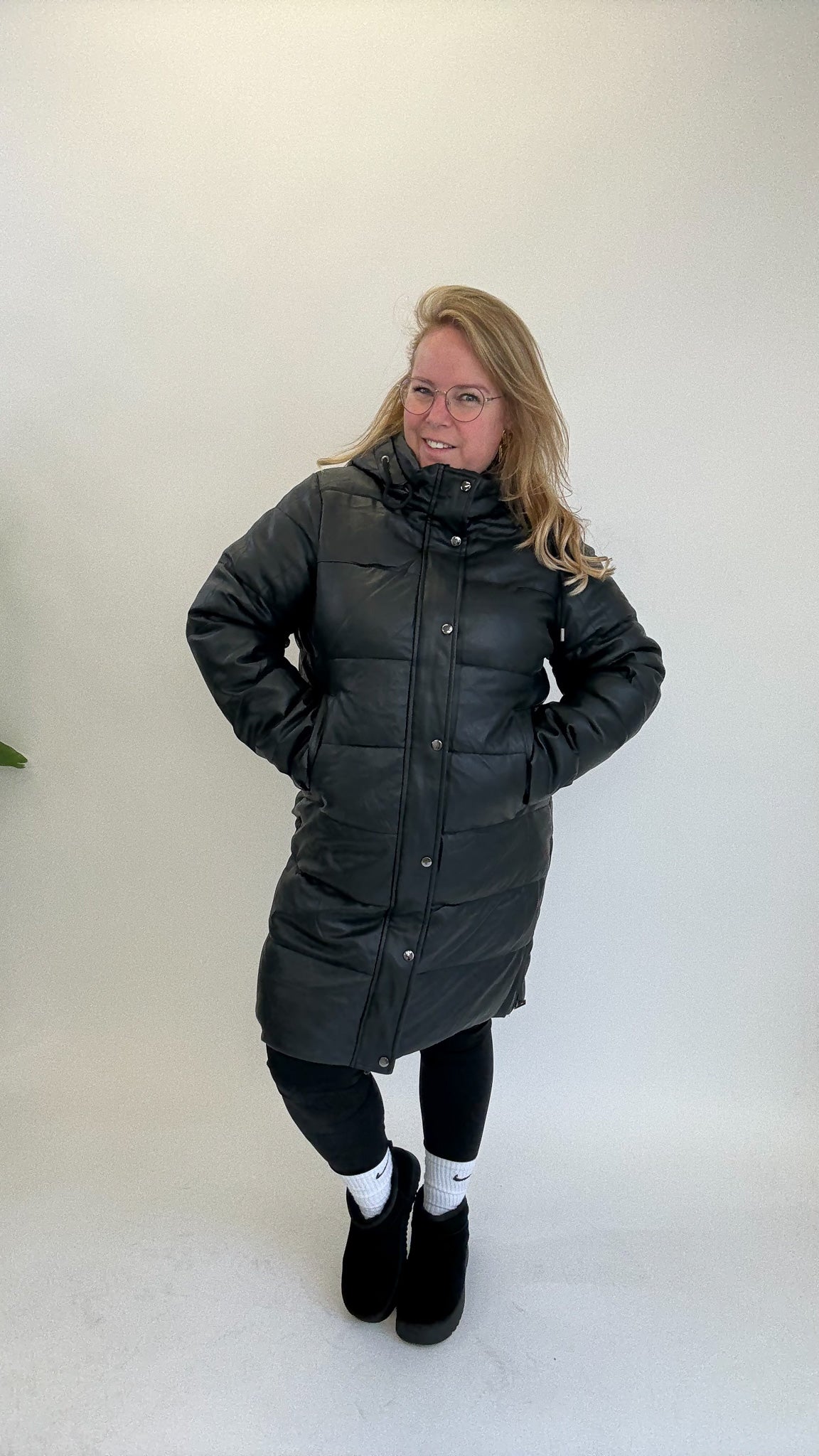 BO DENIM WESTE (38 BIS 50) - SCHWARZ