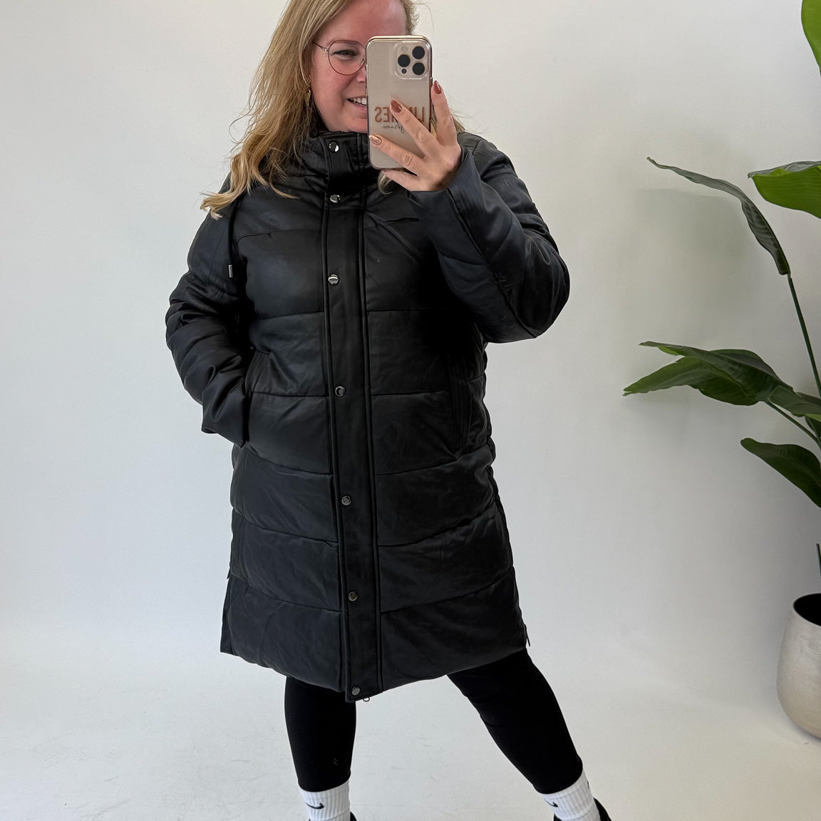 BO DENIM WESTE (38 BIS 50) - SCHWARZ