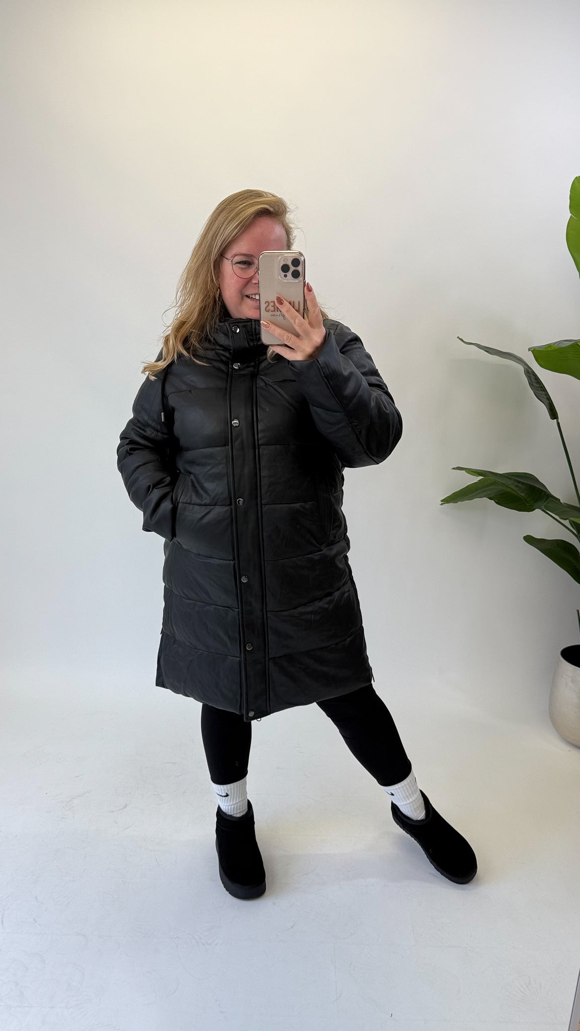 BO DENIM WESTE (38 BIS 50) - SCHWARZ