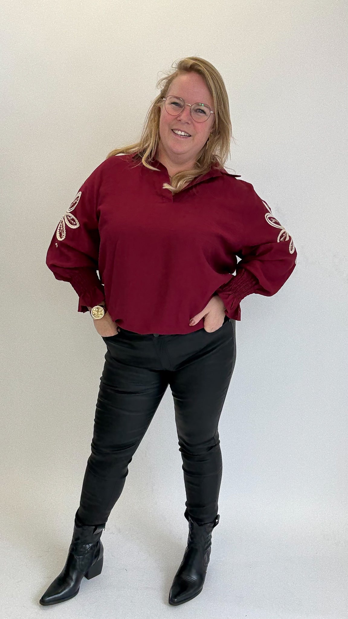 MOM WIDE LEG JEANS MERK GOODIES DJ2456 (40 bis 48) - GRAU