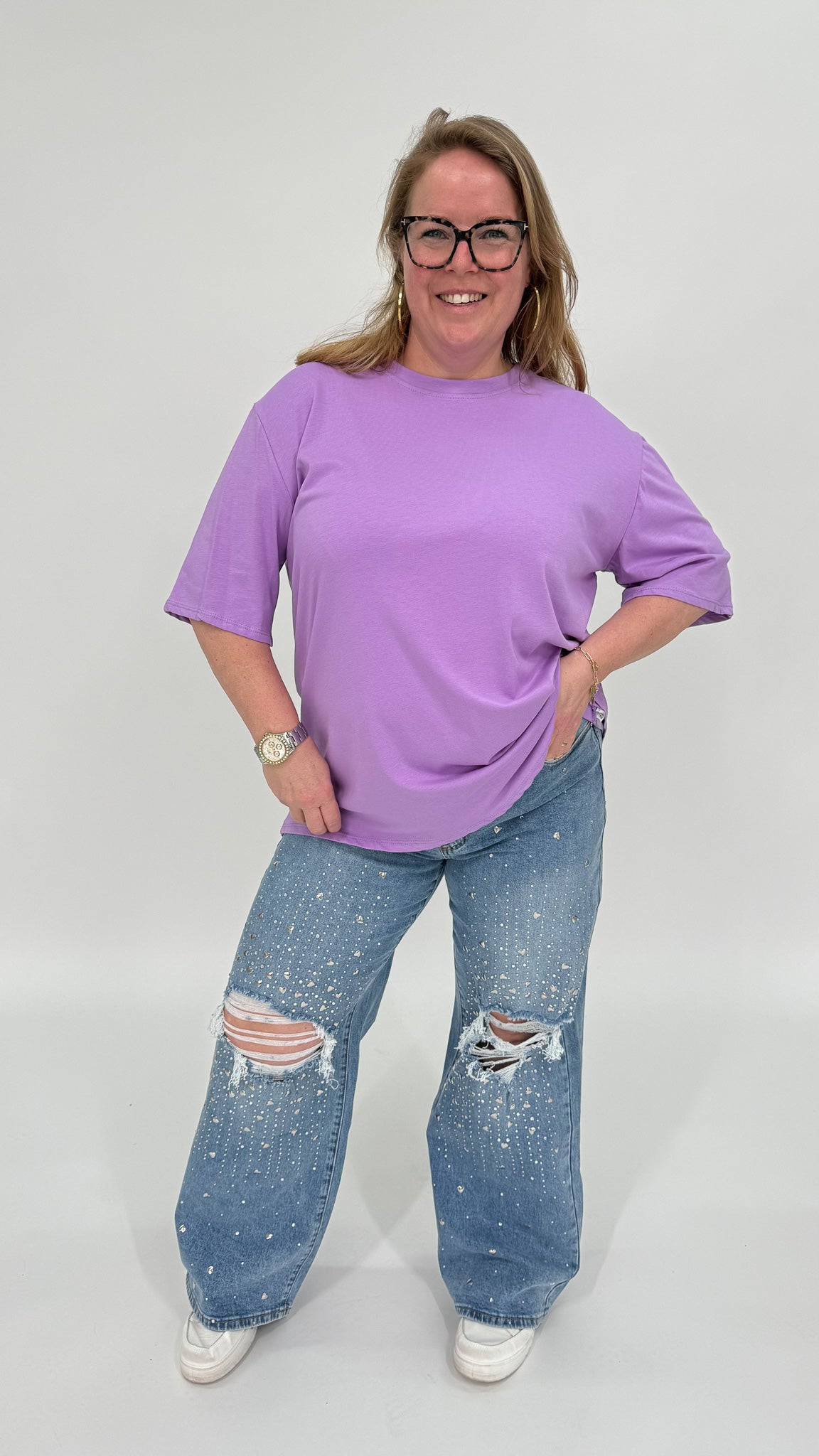 BASIC KATOENEN T-SHIRT - 1999