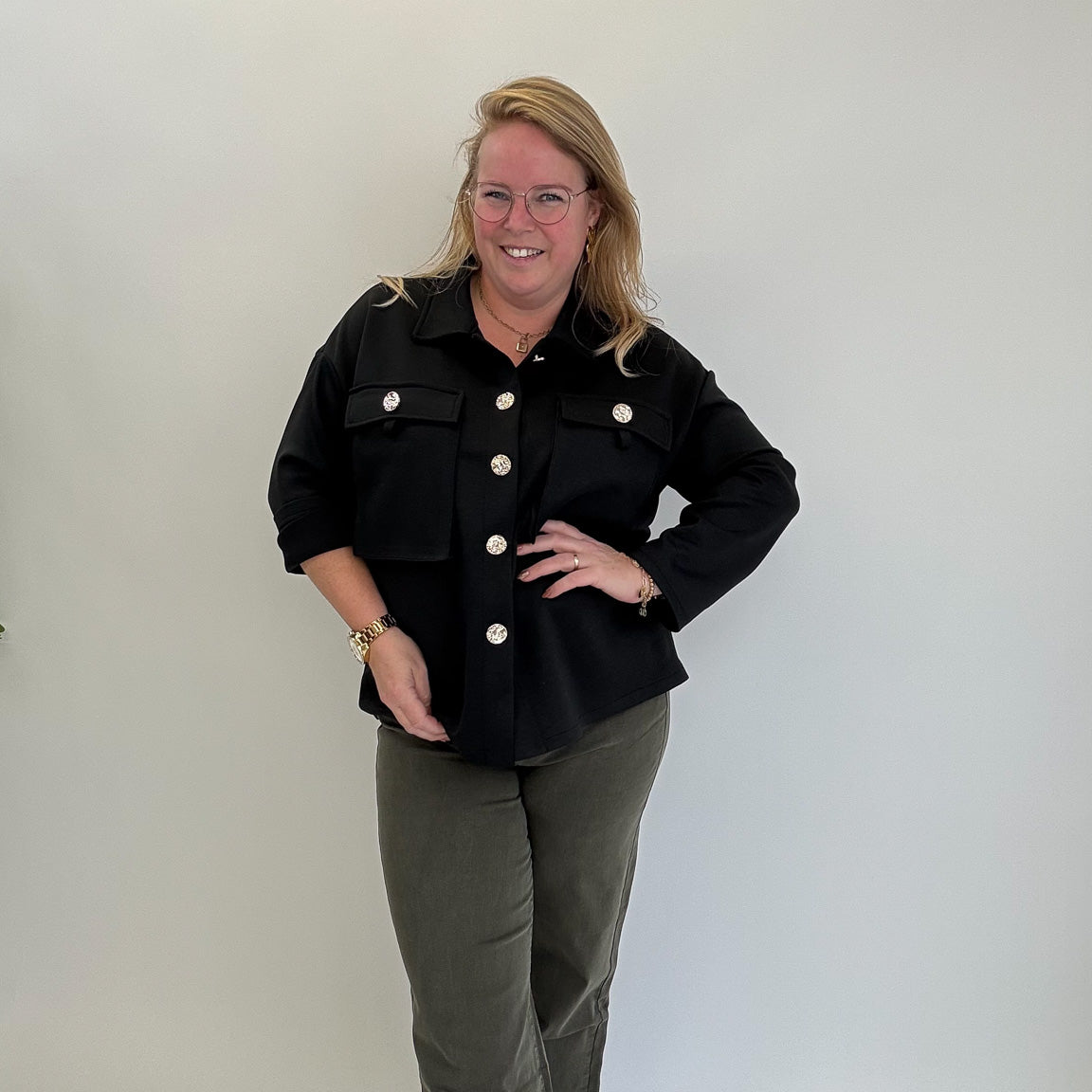 MOM WIDE LEG JEANS MERK GOODIES DJ2456 (40 bis 48) - GRAU