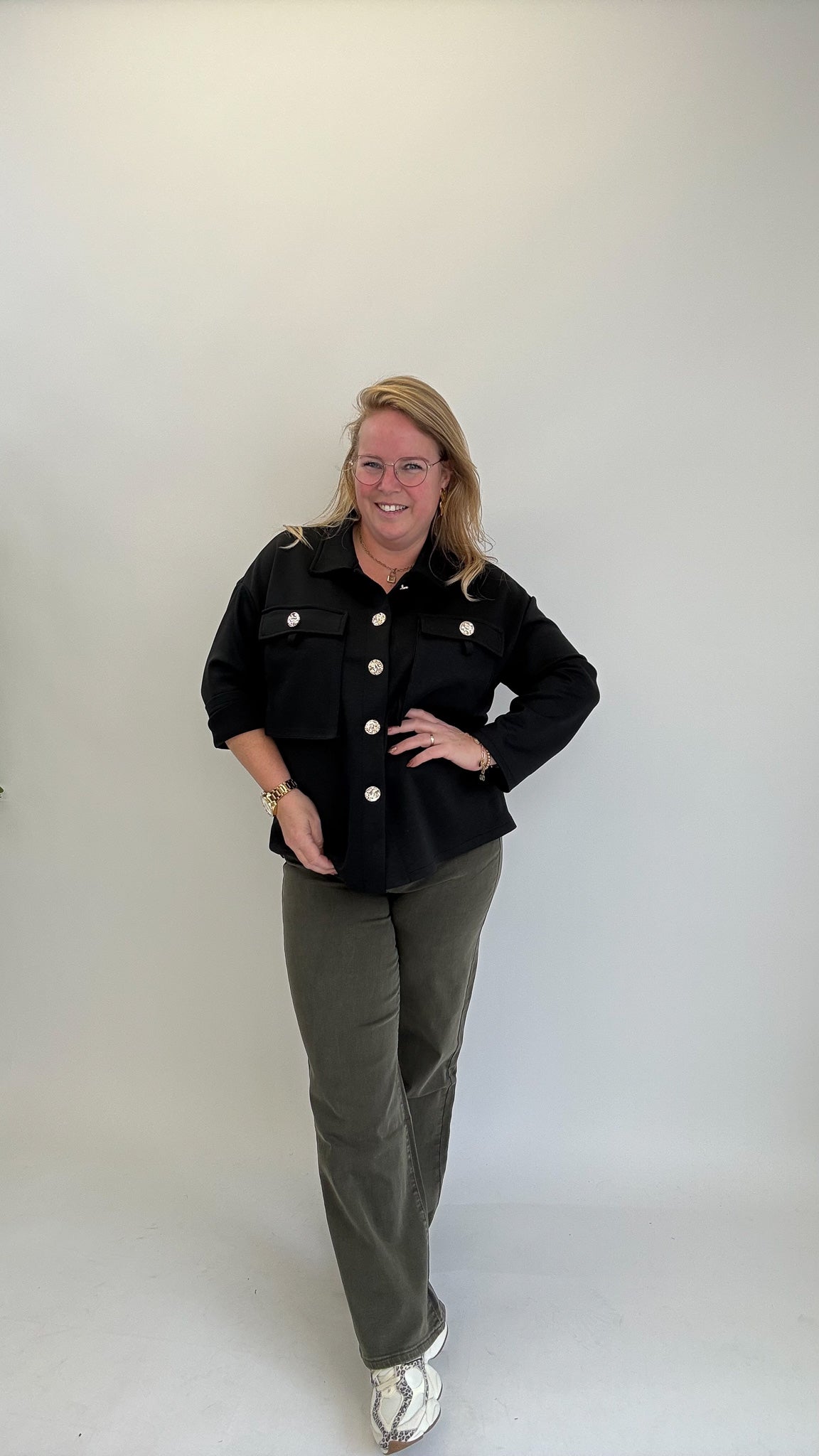 MOM WIDE LEG JEANS MERK GOODIES DJ2456 (40 bis 48) - GRAU