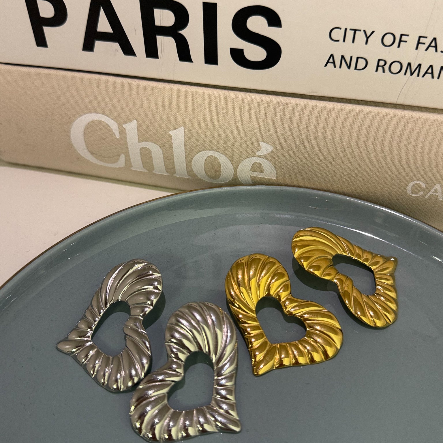 OVAALE STEINOHRRINGE - 2 KLAR