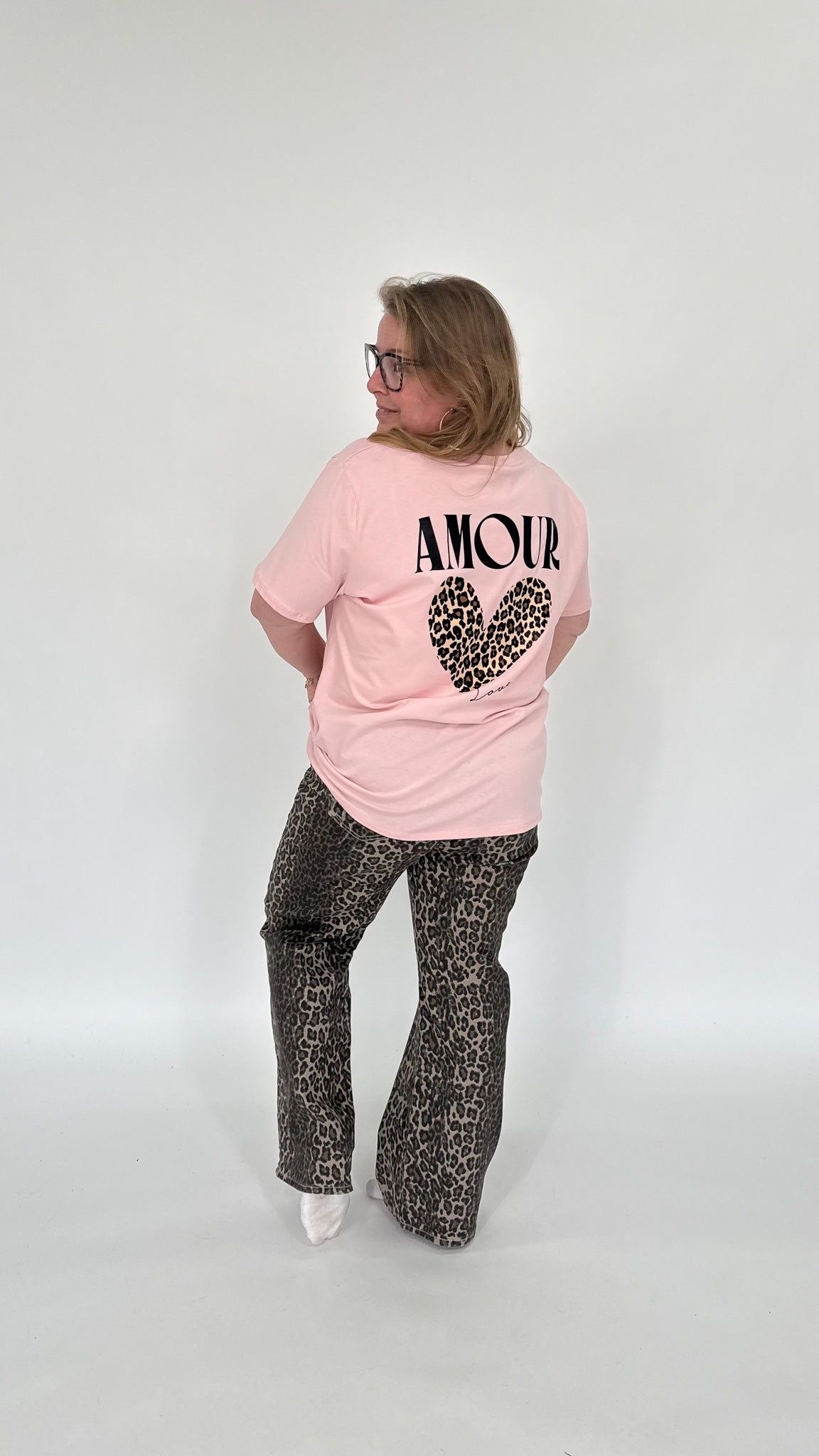 AMOUR T-SHIRT MET PANTER HART - 2000