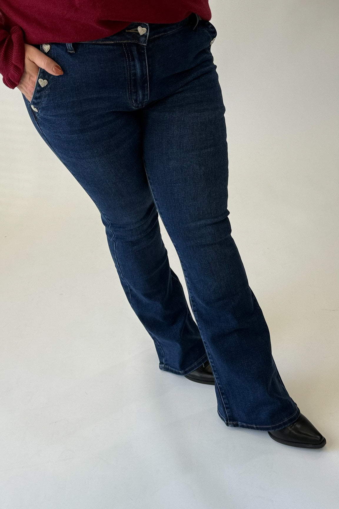 MOM WIDE LEG JEANS MERK GOODIES DJ2456 (40 bis 48) - GRAU