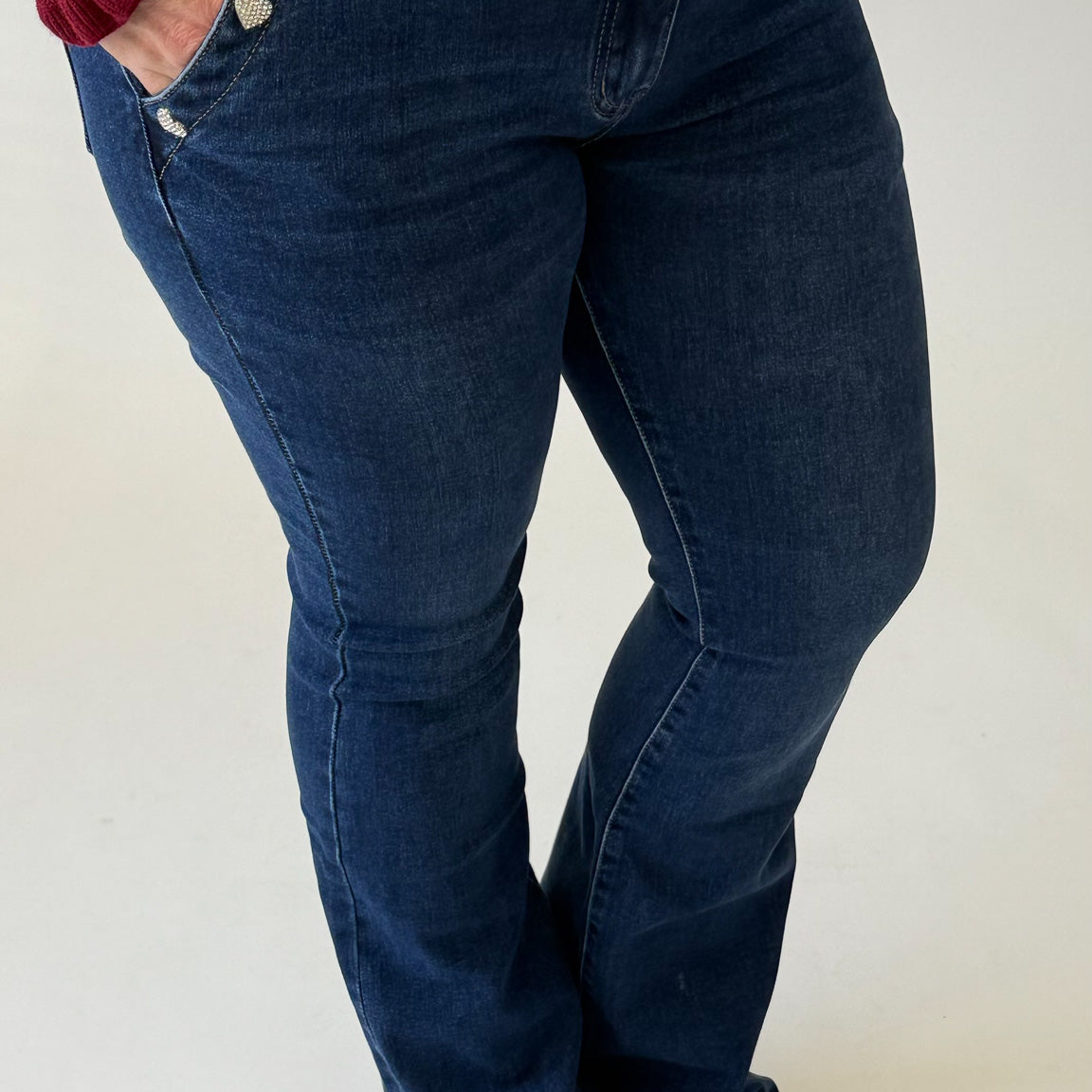 MOM WIDE LEG JEANS MERK GOODIES DJ2456 (40 bis 48) - GRAU