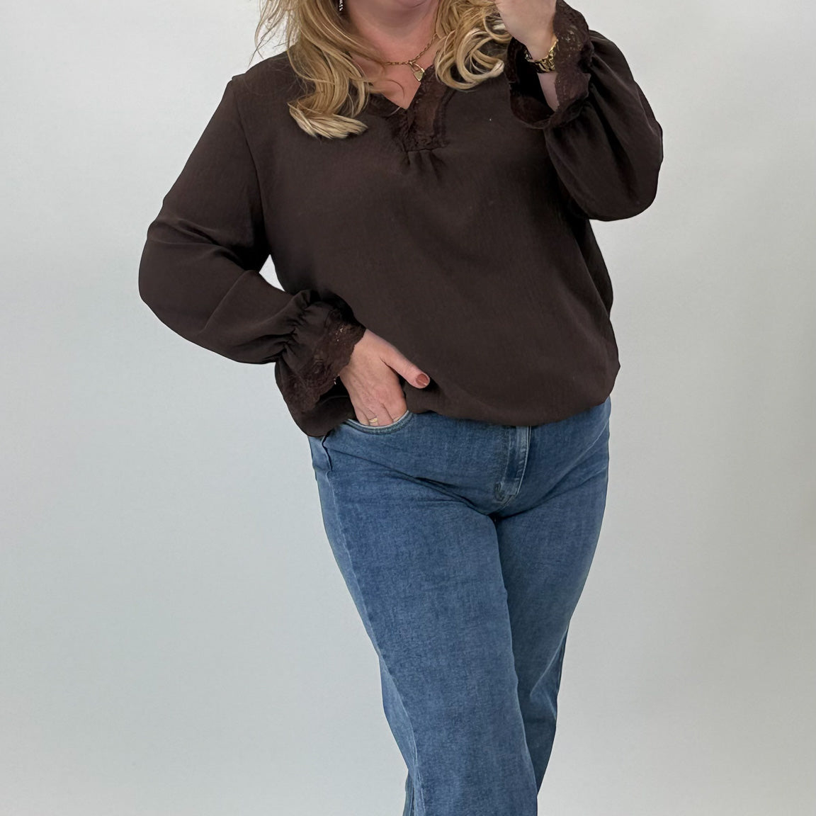 BASIC MILA TOP LANGE MOUW