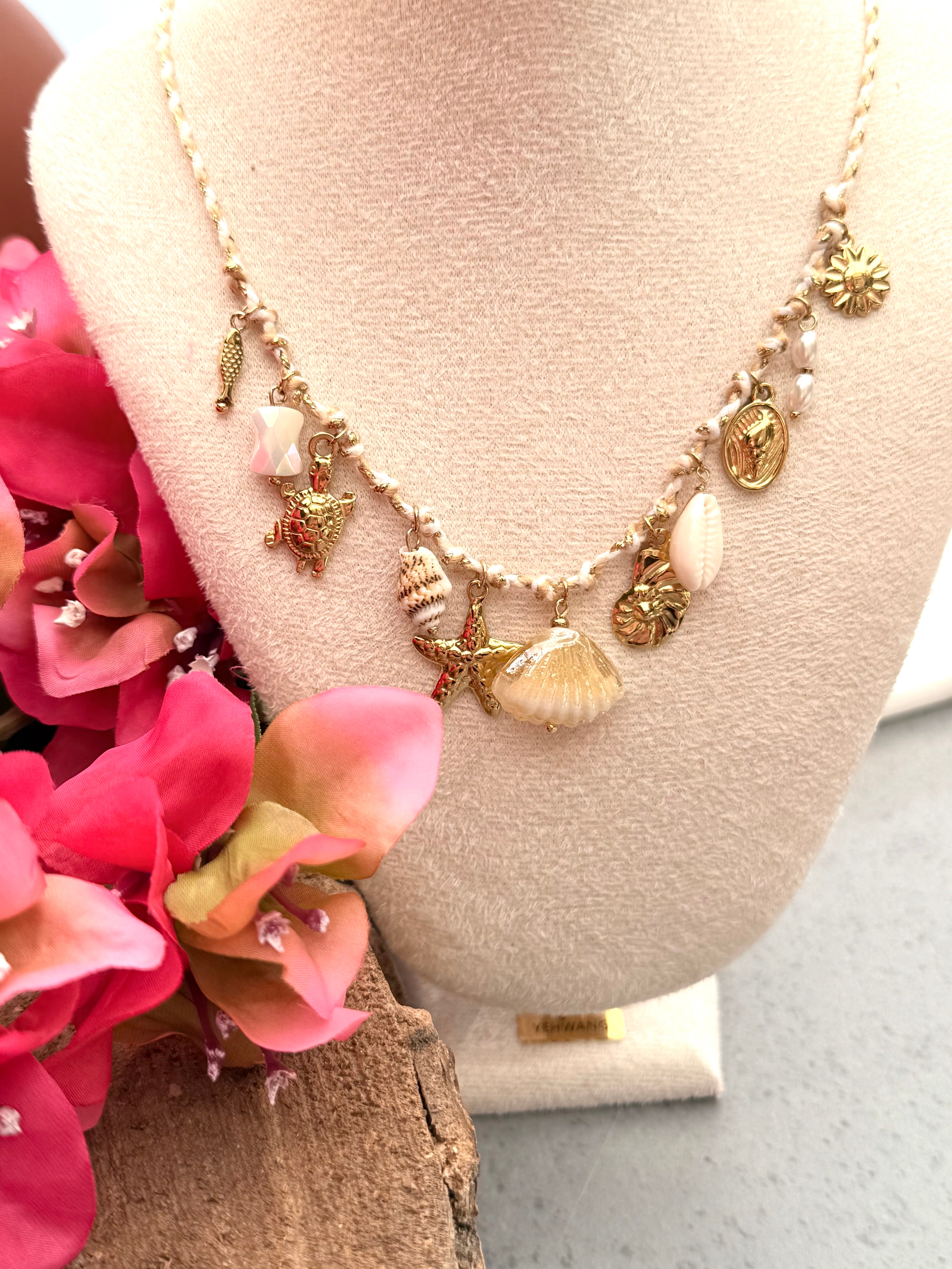 DIAMANT-HERZ-KETTE - GOLD