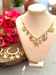 DIAMANT-HERZ-KETTE - GOLD
